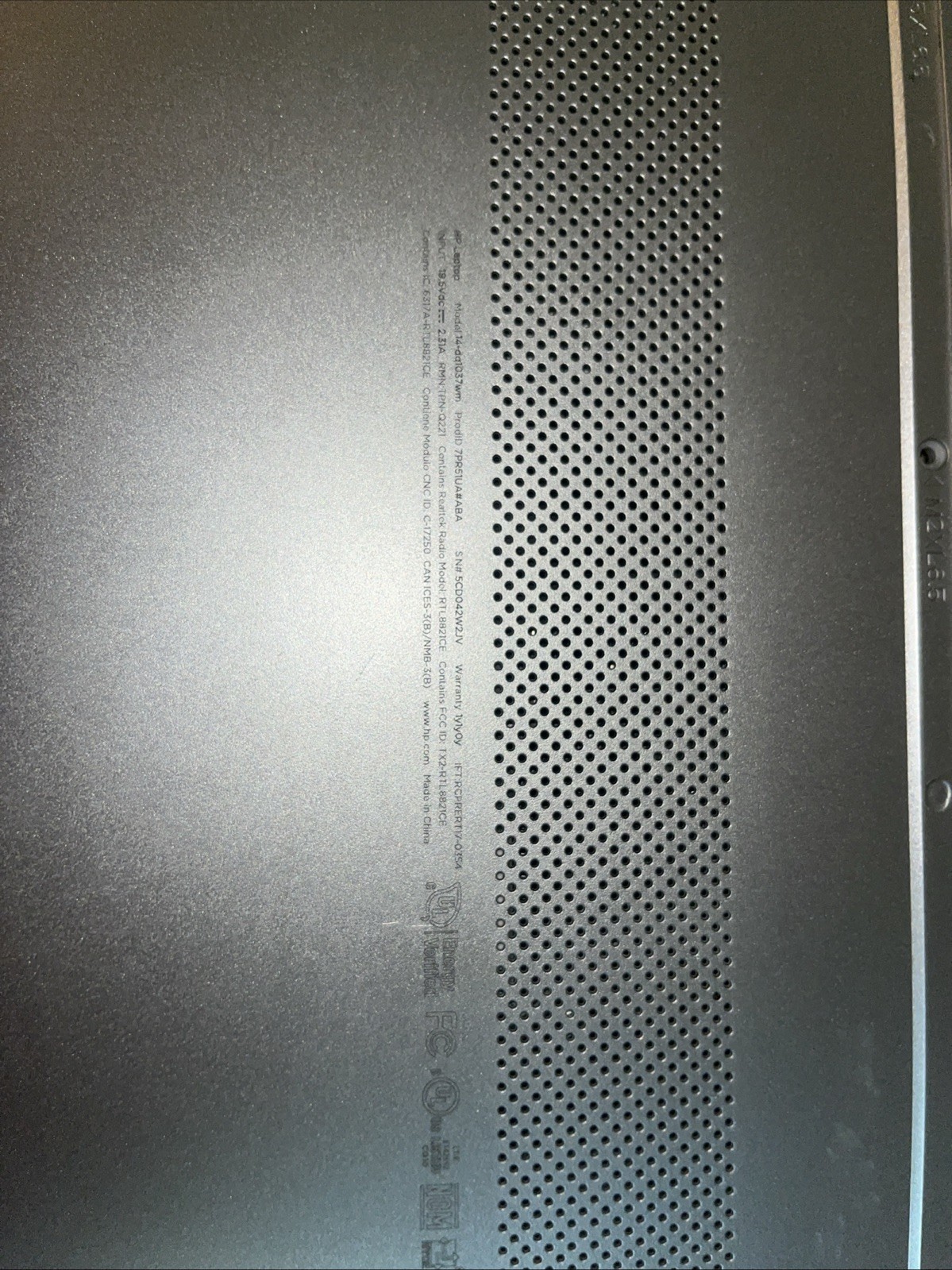 ho laptop Intel i3-1005Gi CPU 1.20GHz 4.00 GB RAM 128mb Graphics 120GB Storage