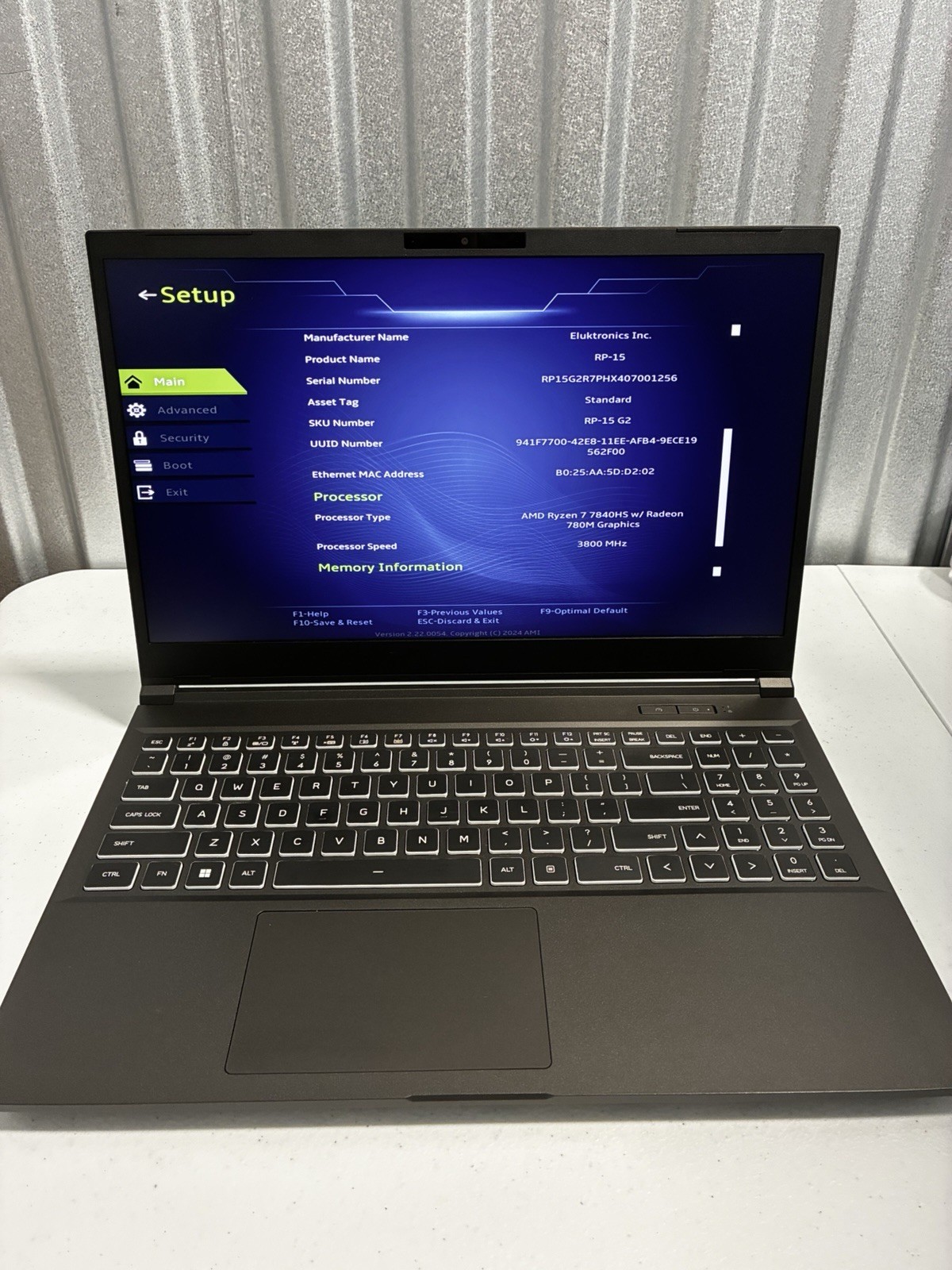 Eluktronics Gaming Laptop Rp-15 G2 RTX 4070 2+4tb Nvme 64gb Ram 15.6 Inch Win 11