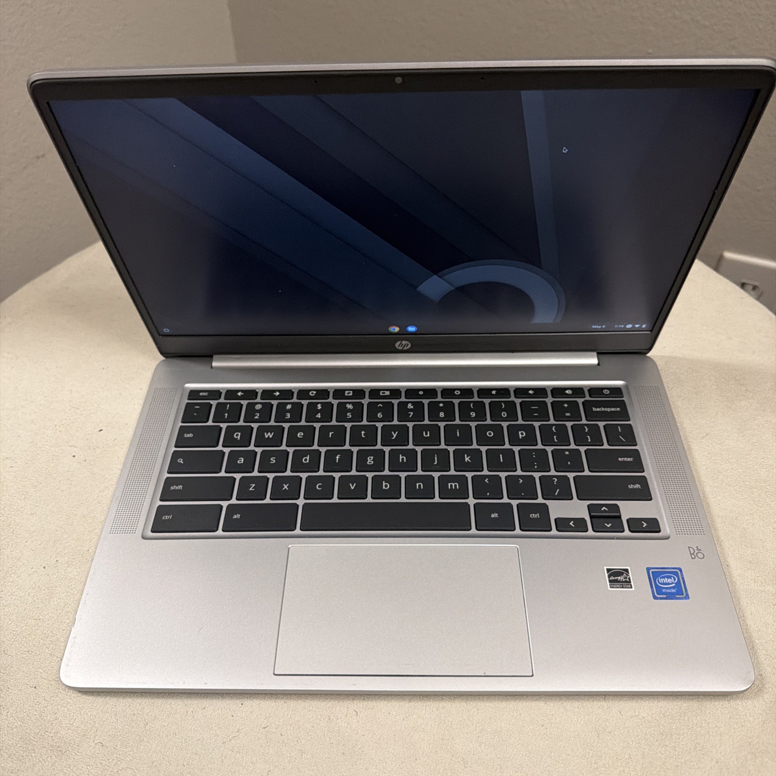 HP Chromebook 14A-NA0061DX Sliver Notebook Laptop Silver 8621 Excellent