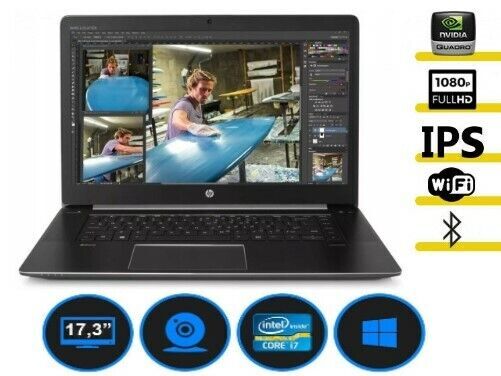 HP ZBook 17 G3, i7-6820HQ, NVIDIA M3000M, 16GB 240GB SSD, FHD, USB-C, GRADE A