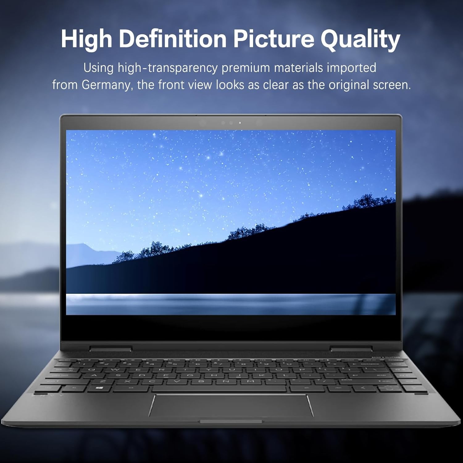 Laptop Privacy Screen 15.6 Inch 16:9 Aspect Ratio, Removable Anti Glare Filter