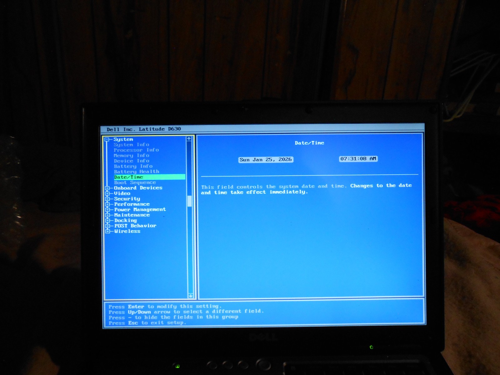 Dell Latitude D630 Windows XP Professional SP3 laptop