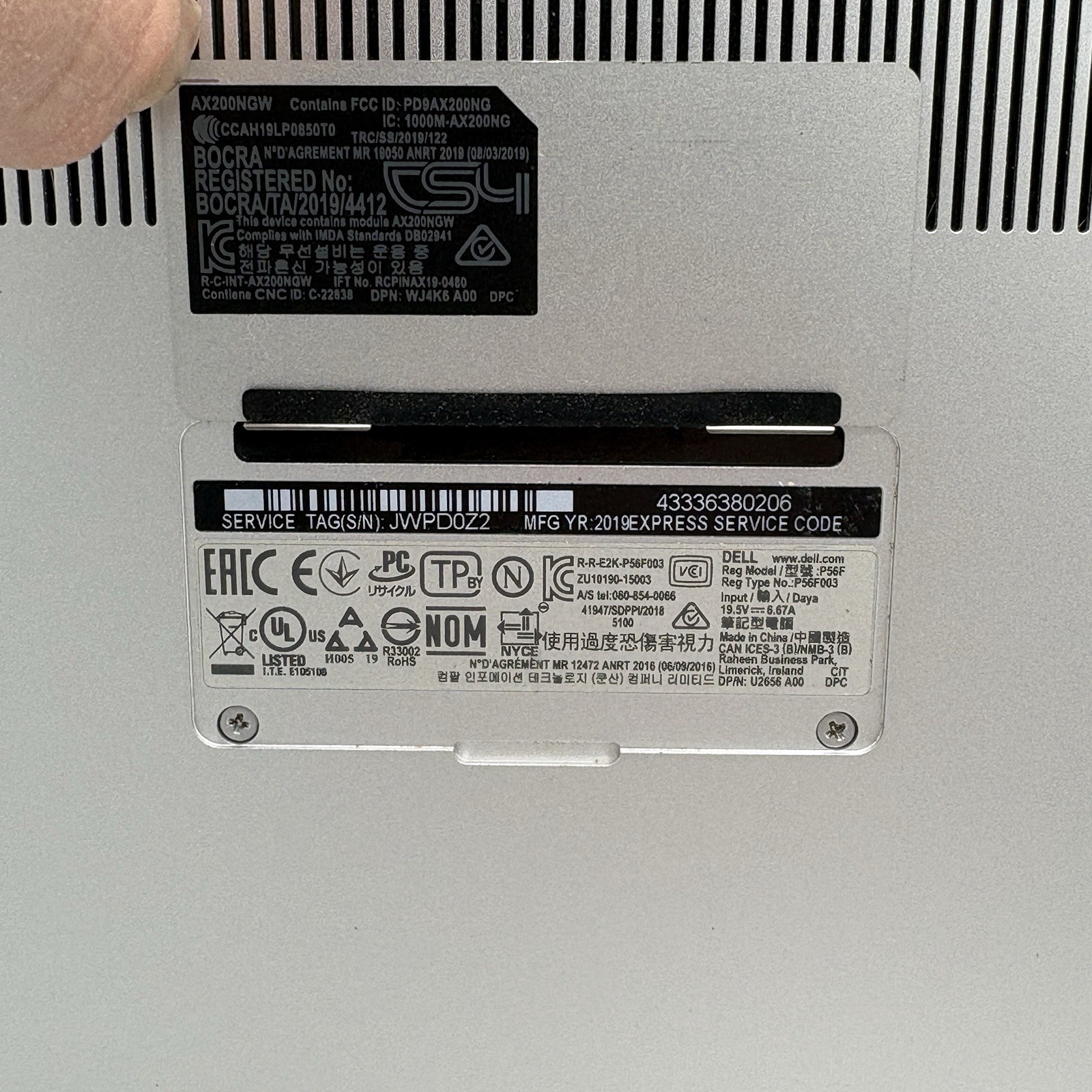 Dell XPS 7590, Gaming GTX 1650, i7-9750H, 16GB 512GB NVMe, Win 11 Pro