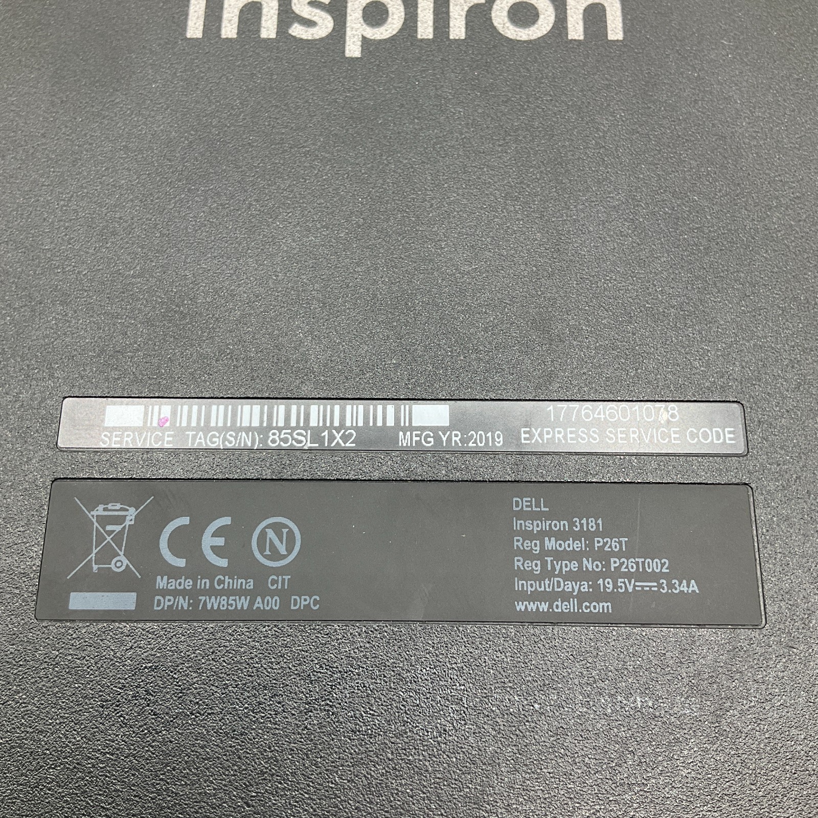 Dell Inspiron Chromebook 11 3181 – HD – N3060 – 4GB RAM – 16GB Storage – Black