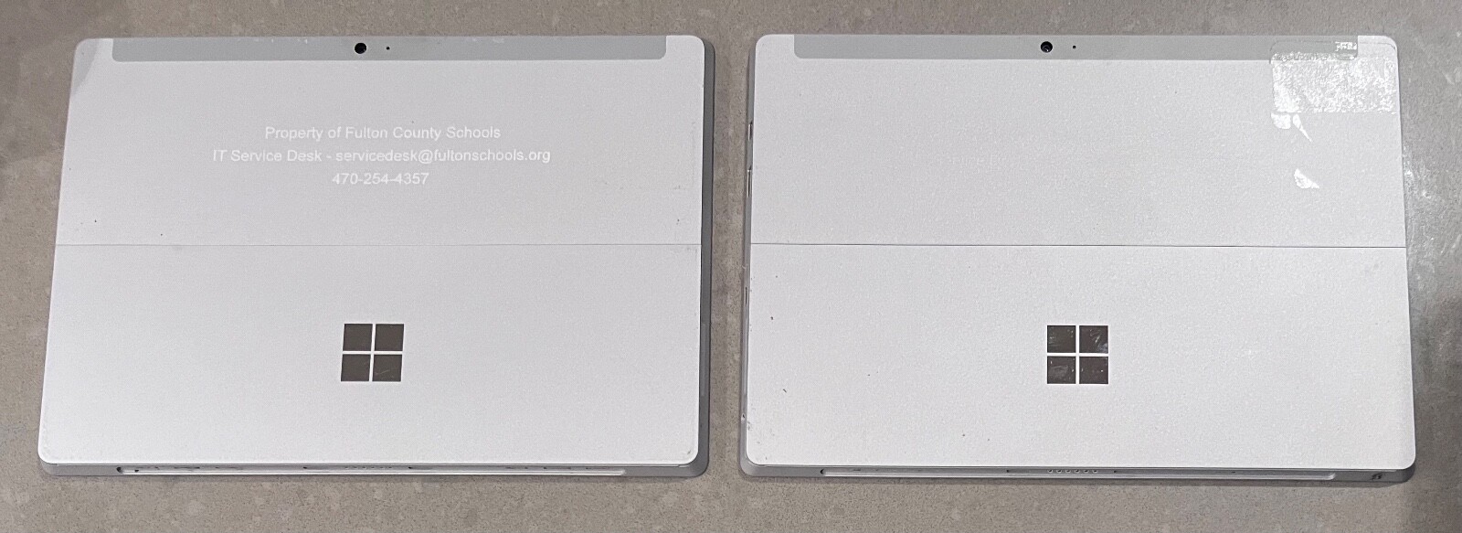 Lot of 2 As-is Microsoft Surface 3 1645 12″ Tablet Atom x7 Z8700 4GB 64GB – A2