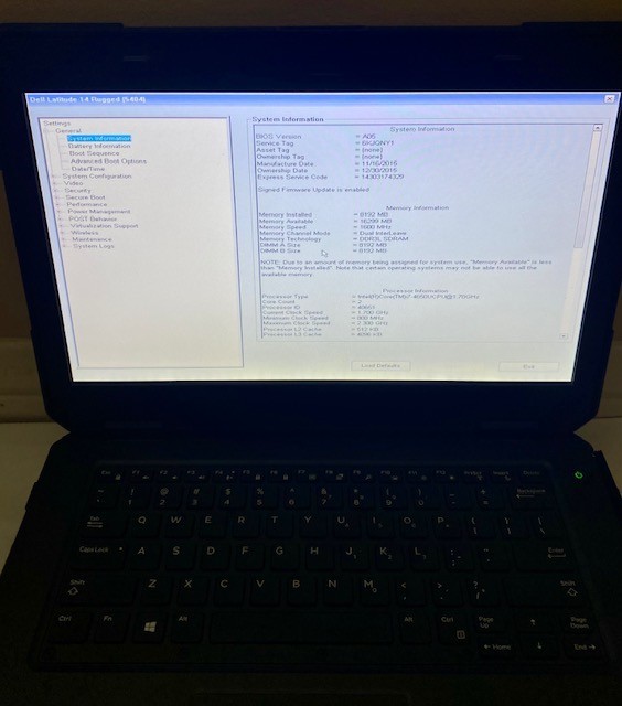 Dell Latitude 14 Rugged 5404 P46G Core i7 – SEE DETAILS
