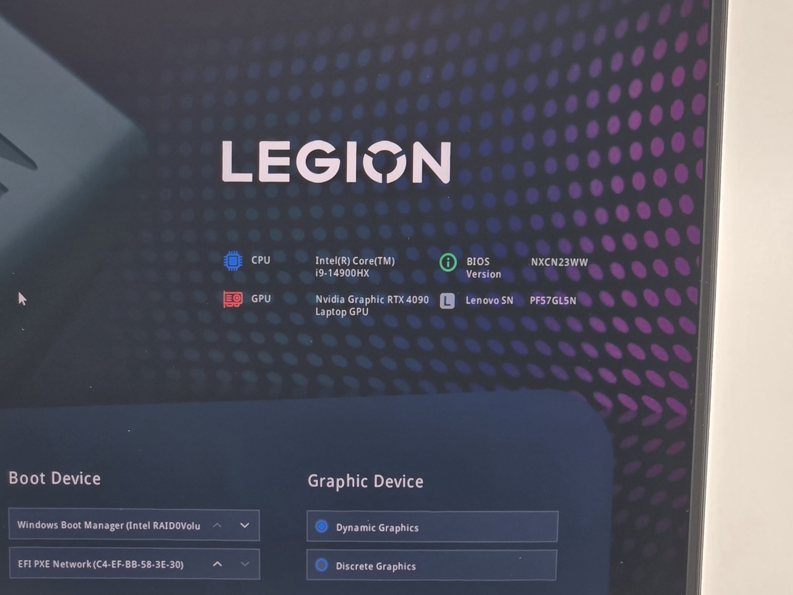 Lenovo Legion 9 16IRX9 16″ 3200 x 2000 I9-14900HX 2TB SSD 32GB W11 GeForce RTX