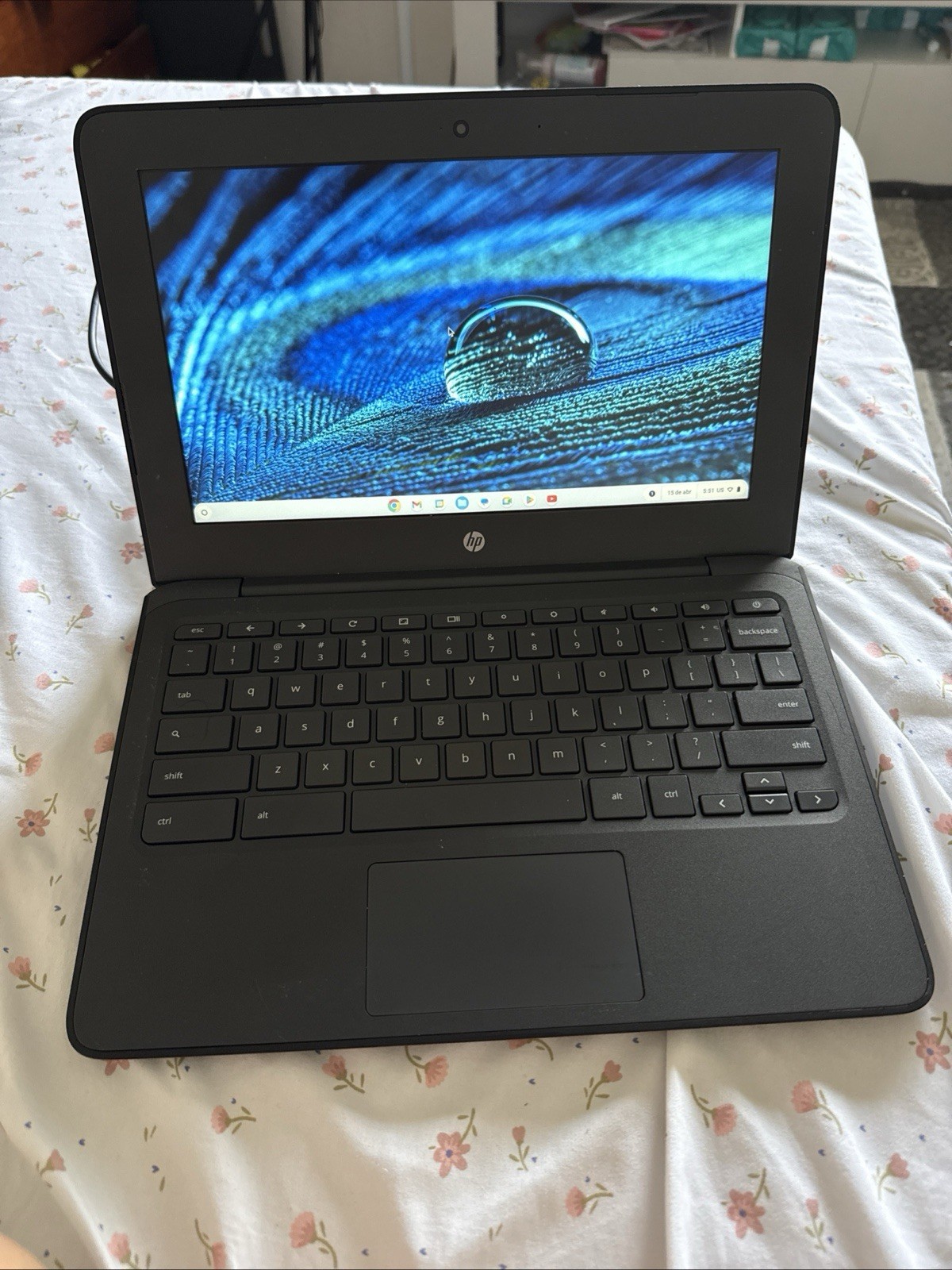 HP Chromebook 11.6in Intel Celeron Gray/Black Chrome OS Webcam w/Charger