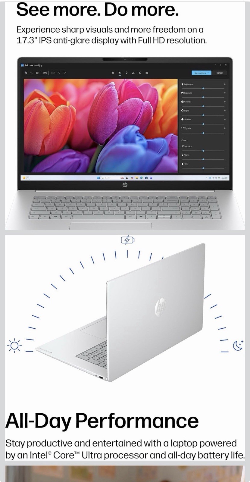 HP OmniBook 3 17.3″ Full HD Laptop Intel Core Ultra 7 AI – 16GB Memory
