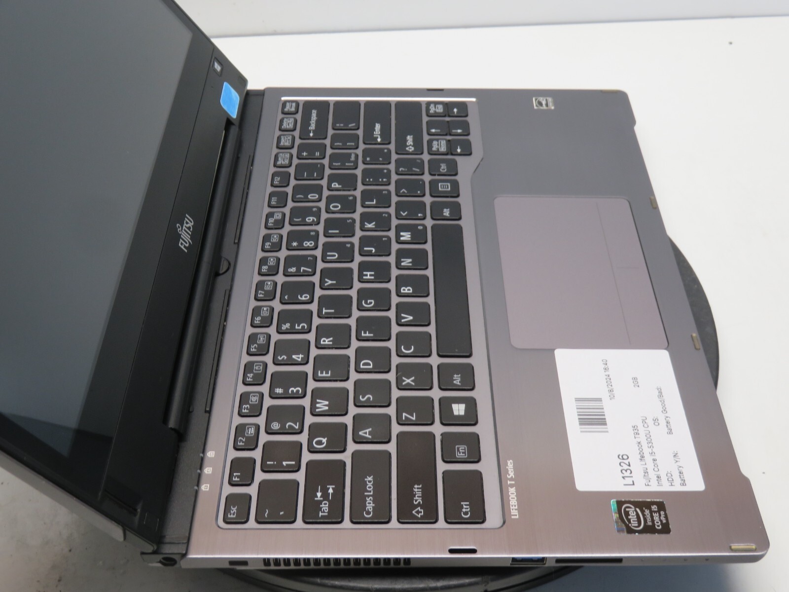 Fujitsu Lifebook T935 Intel Core i5-5300U CPU @2.30GHz 2GB NO HDD No Batt READ