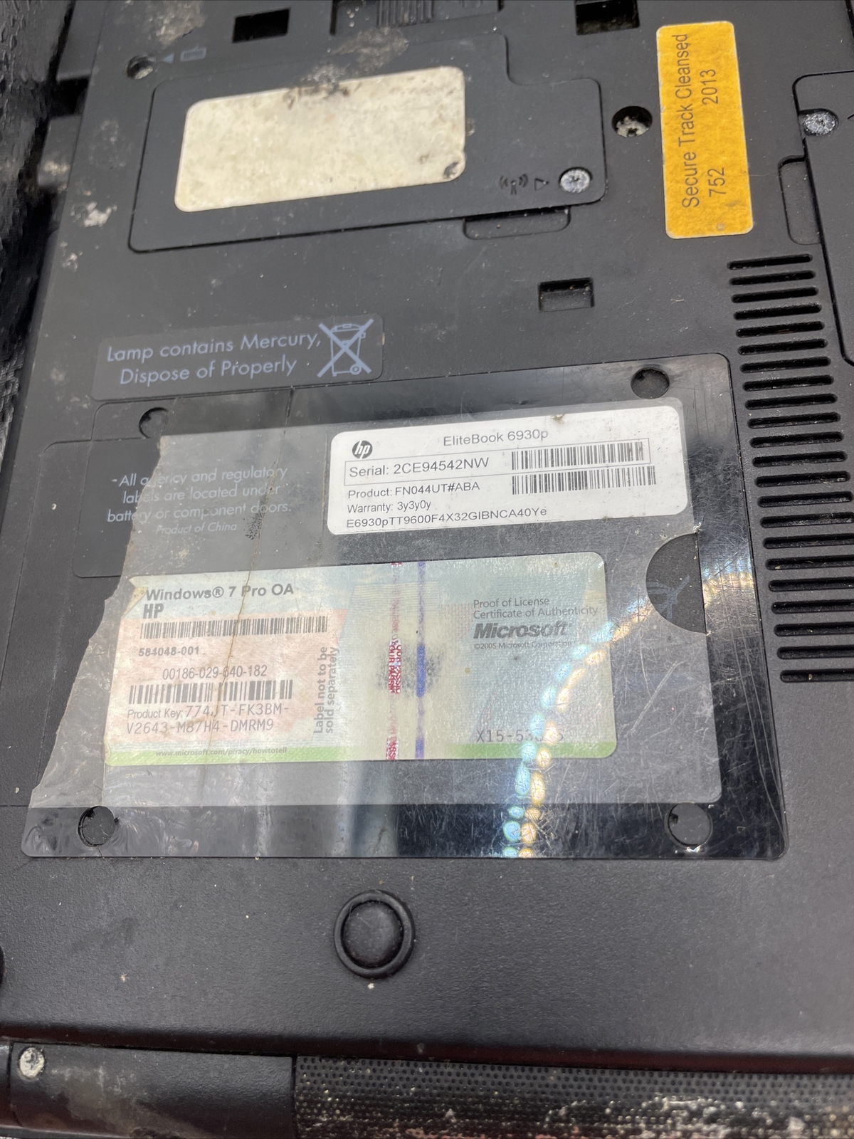 HP EliteBook 6930p 14″ [AS IS] Intel Core 2 ,, Parts Only