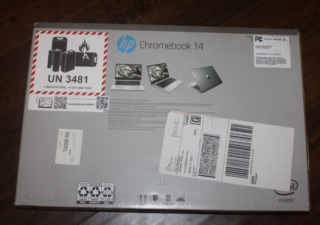 New HP 14a-na0031wm Chromebook 14″ HD Laptop Intel Pentium N5030 4GB RAM 64GB