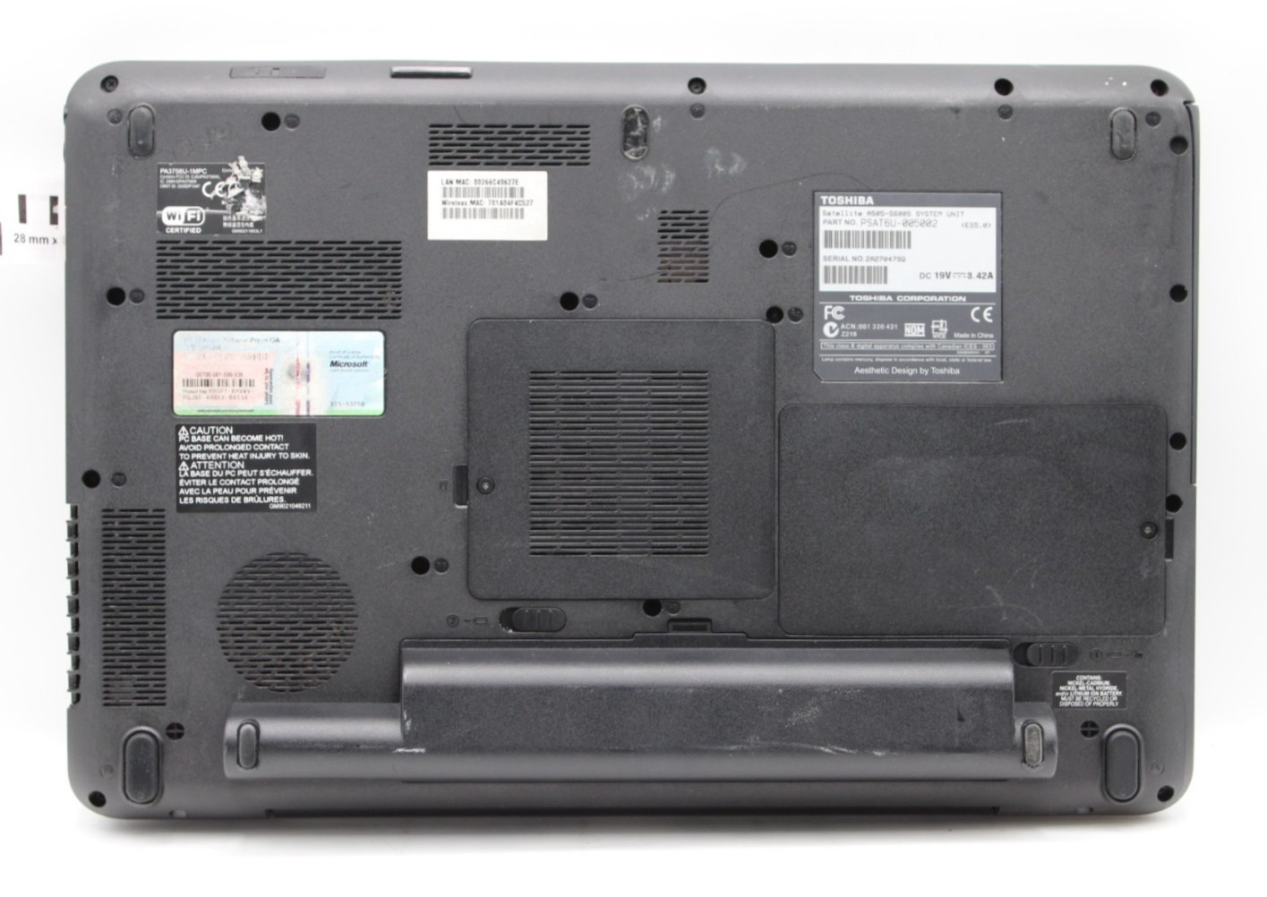Toshiba Satellite A505 i3-M330@2.13GHz 8GB DDR3 NO STORAGE OR OS *USED/TESTED*