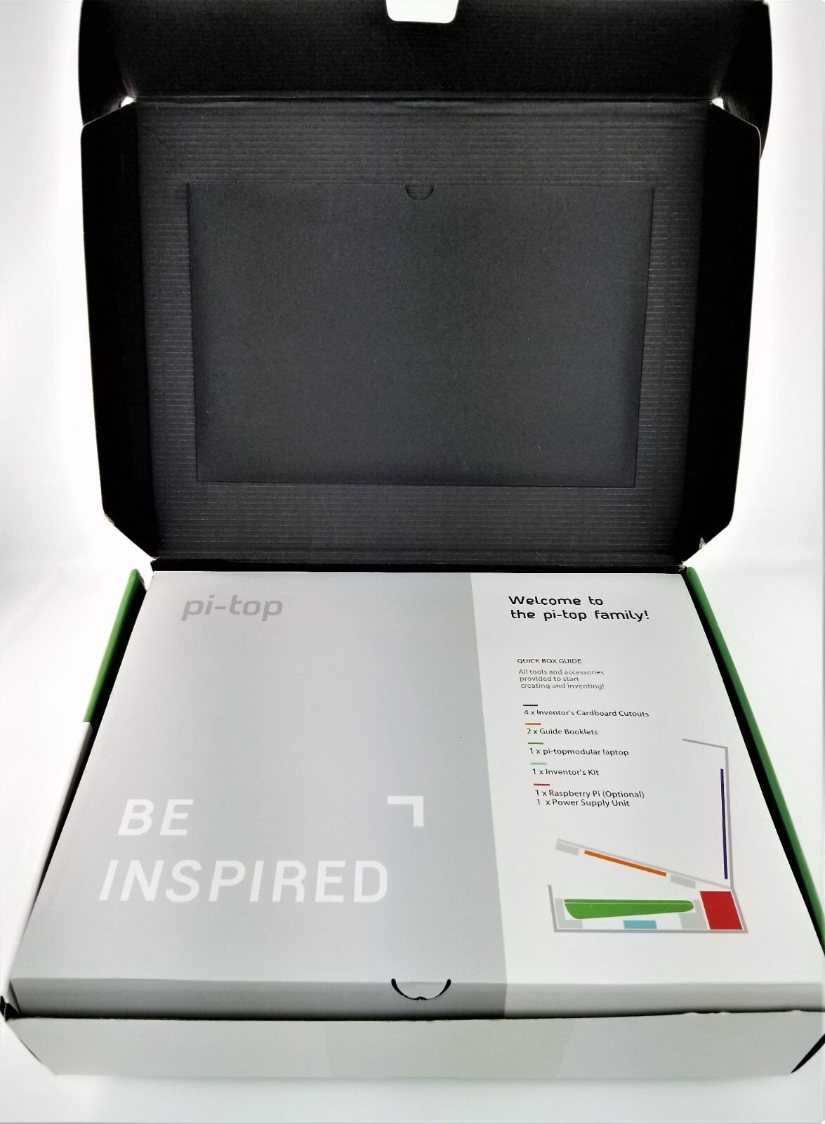 Pi-top Modular Laptop & Inventor Kit Raspberry Pi 3B+ Accessories Orig Box EUC