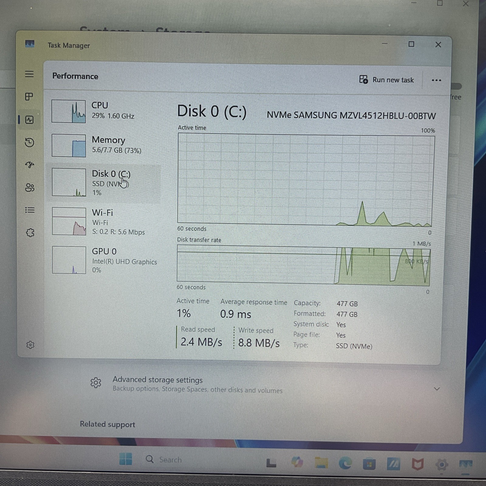 ASUS Vivobook F1502ZA-WS51 15.6″ i5-1235U 8GB RAM With Dell Backpack PO1520P