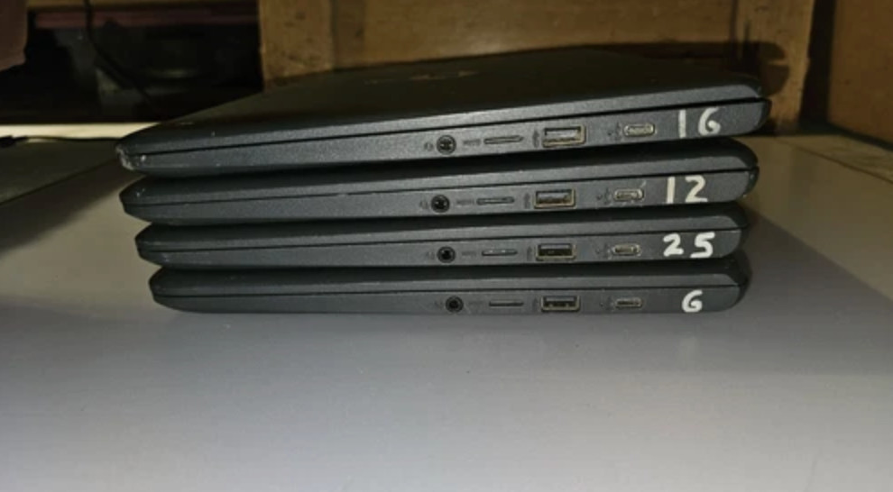 Lot of 10 HP Chromebook 14″- ca061dx Intel Celeron N3350 1.1GHz 4GB 32G Laptop