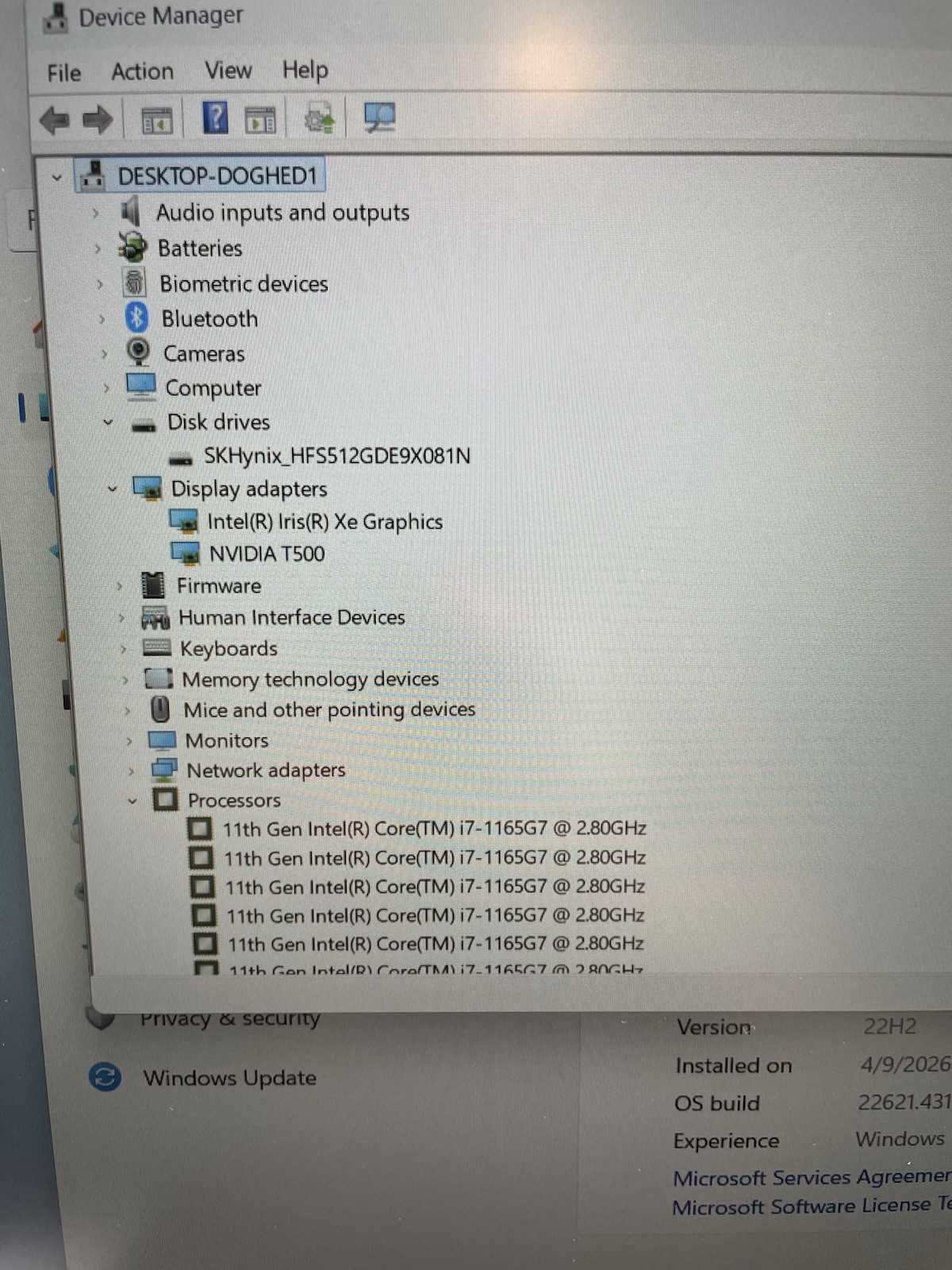 Lenovo ThinkPad P15s Gen 2 i7-1165G7 16GB RAM 512GB SSD Quadro T500 Win11Pro