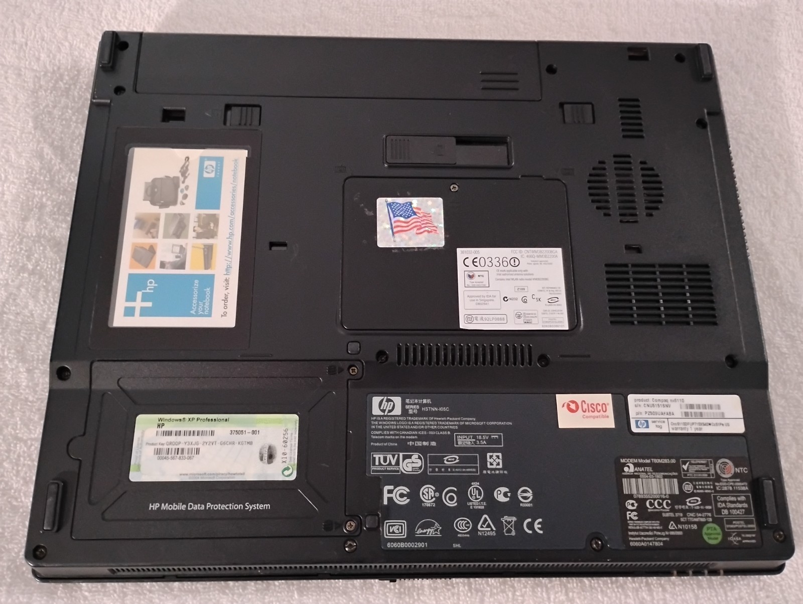 HP Compaq nx6110 14″ Laptop – Windows 7 Pro – plus EXTRAS