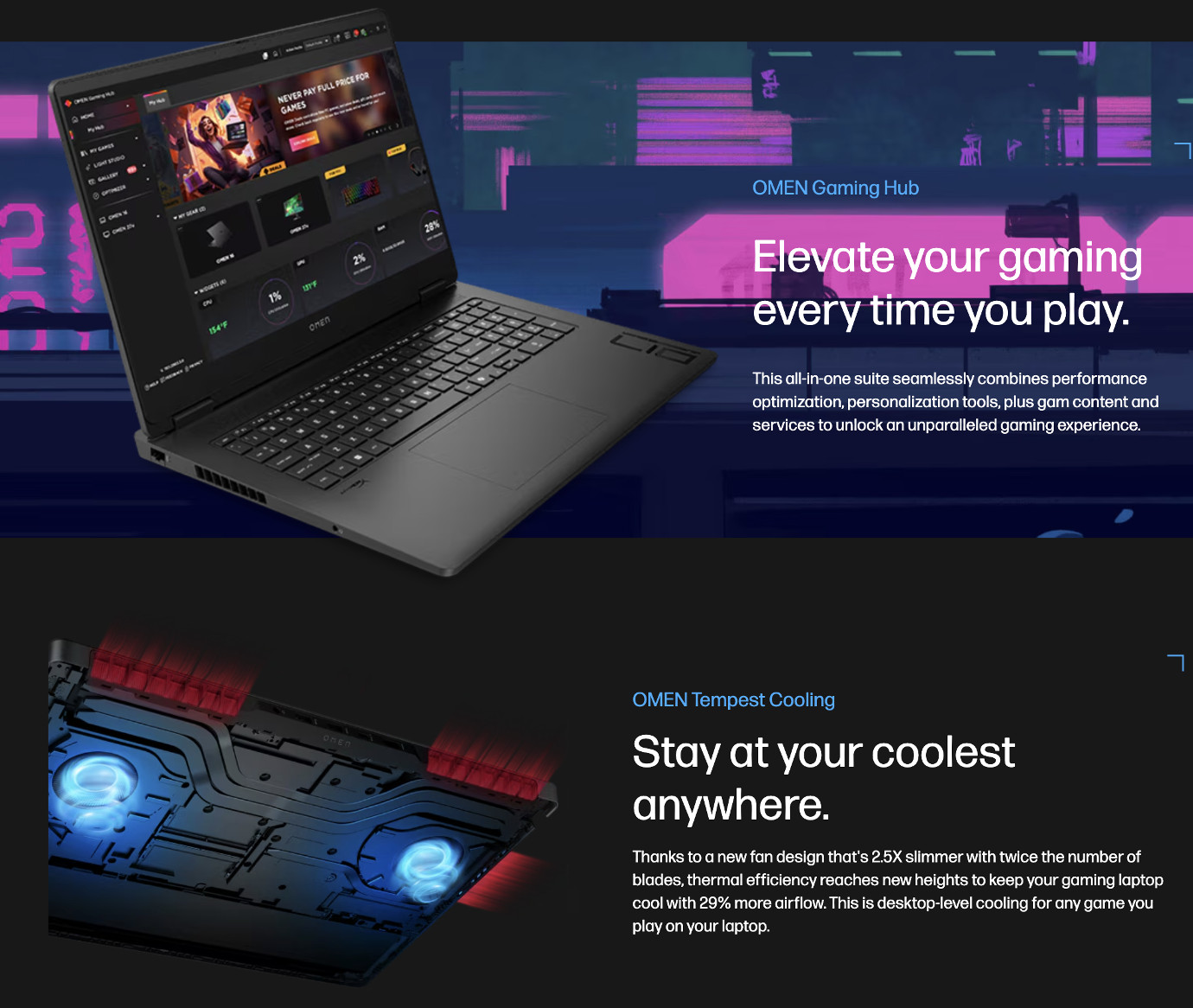 HP OMEN 17.3″ 2560×1440 Ryzen AI 9 365 16GB RAM 1TB SSD RTX 5070 Windows 11 Pro