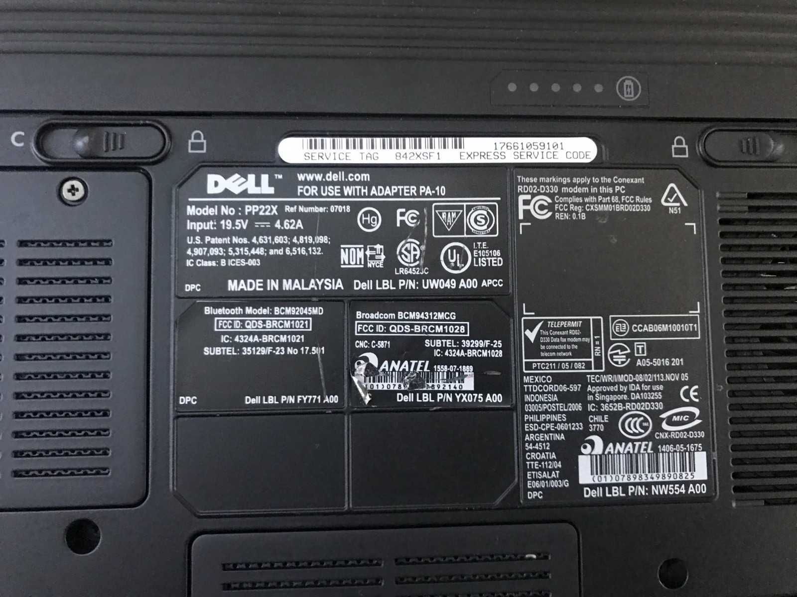 Dell VOSTRO 1700 17″ Intel Celeron 550 2.00GHz 1.00GB RAM 120GB HDD Win 7 Pro
