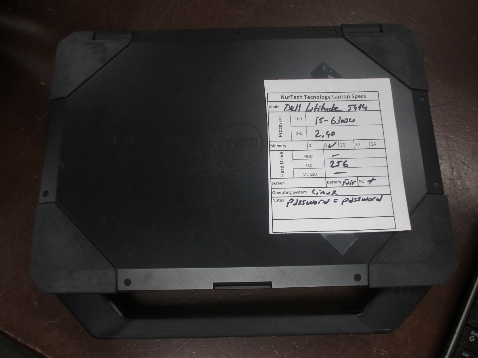 Dell Latitude 5414 i5-6300U 2.40GHz 8GB 256GB SSD Linux Laptop w/ AC