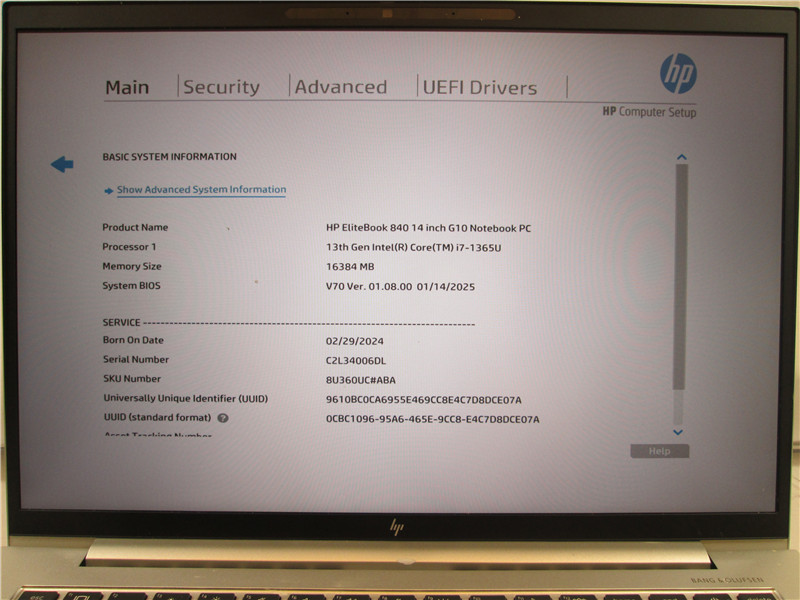 HP EliteBook 840 G10 Laptop i7-1365U 4.8GHz 16GB RAM 512GB NVMe SSD Win 10 COA