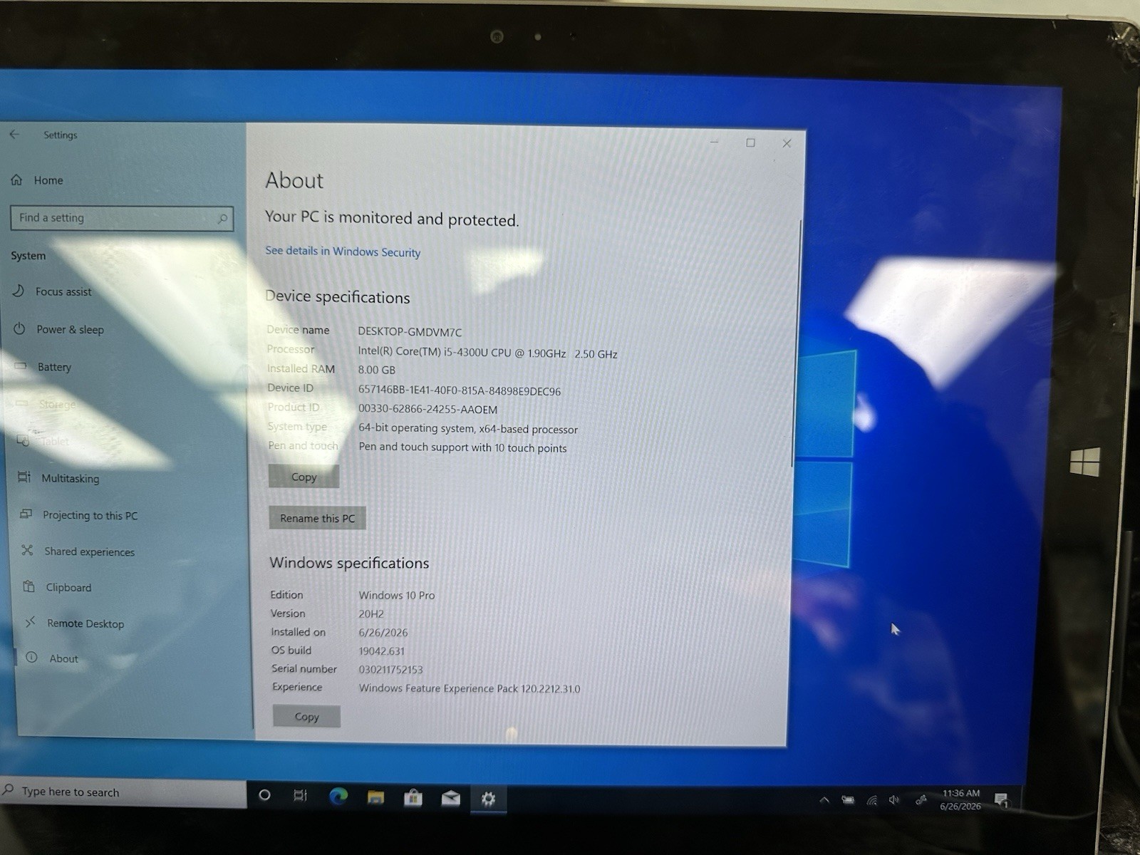 Microsoft Surface Pro 3 12 inch (256GB, Intel Core i5 4th Gen., 1.9GHz, 8GB)…