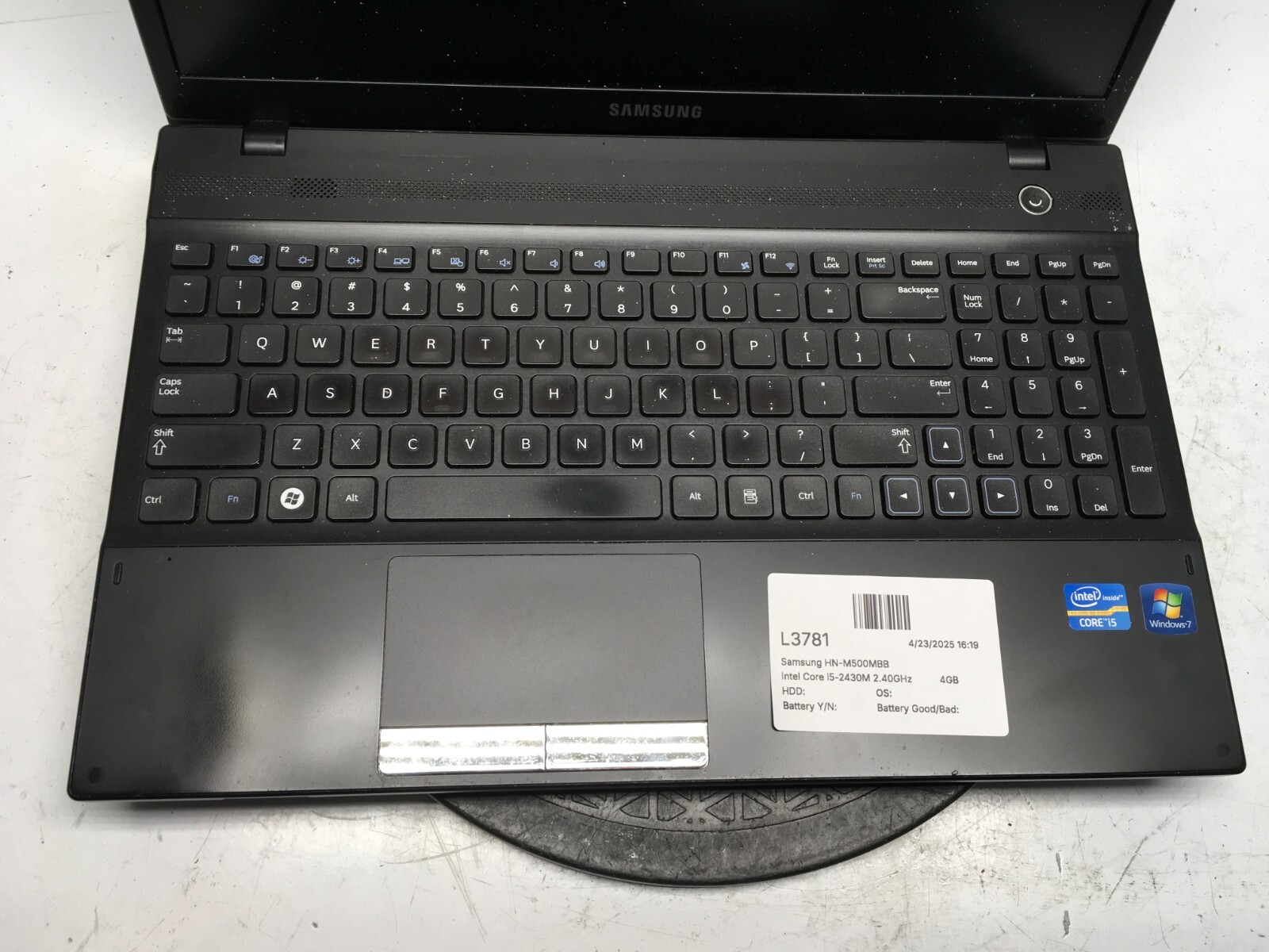 Samsung NP300V5A Intel Core i5-2430M 2.40GHz 4GB NO HDD