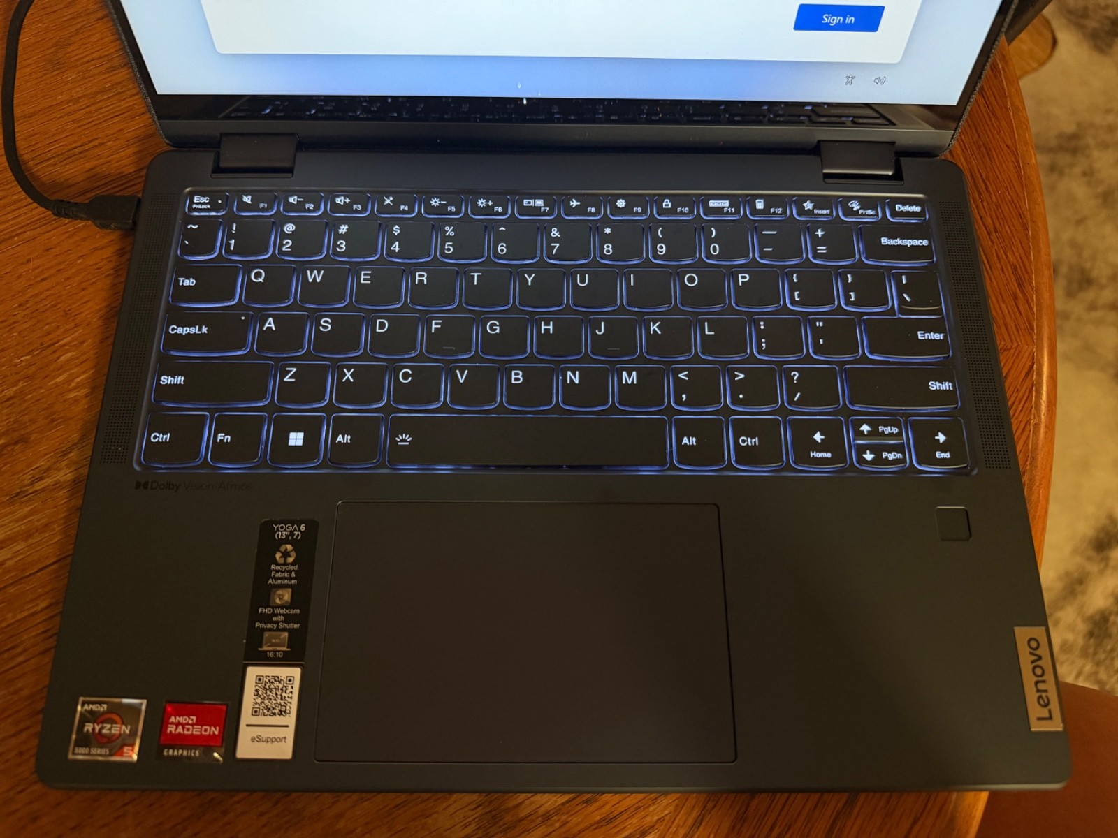 Lenovo Yoga 6 13ALC7 13.3″ (256GB SSD, Ryzen 5 5500U, 2.1 GHz, 8GB) Laptop-Black