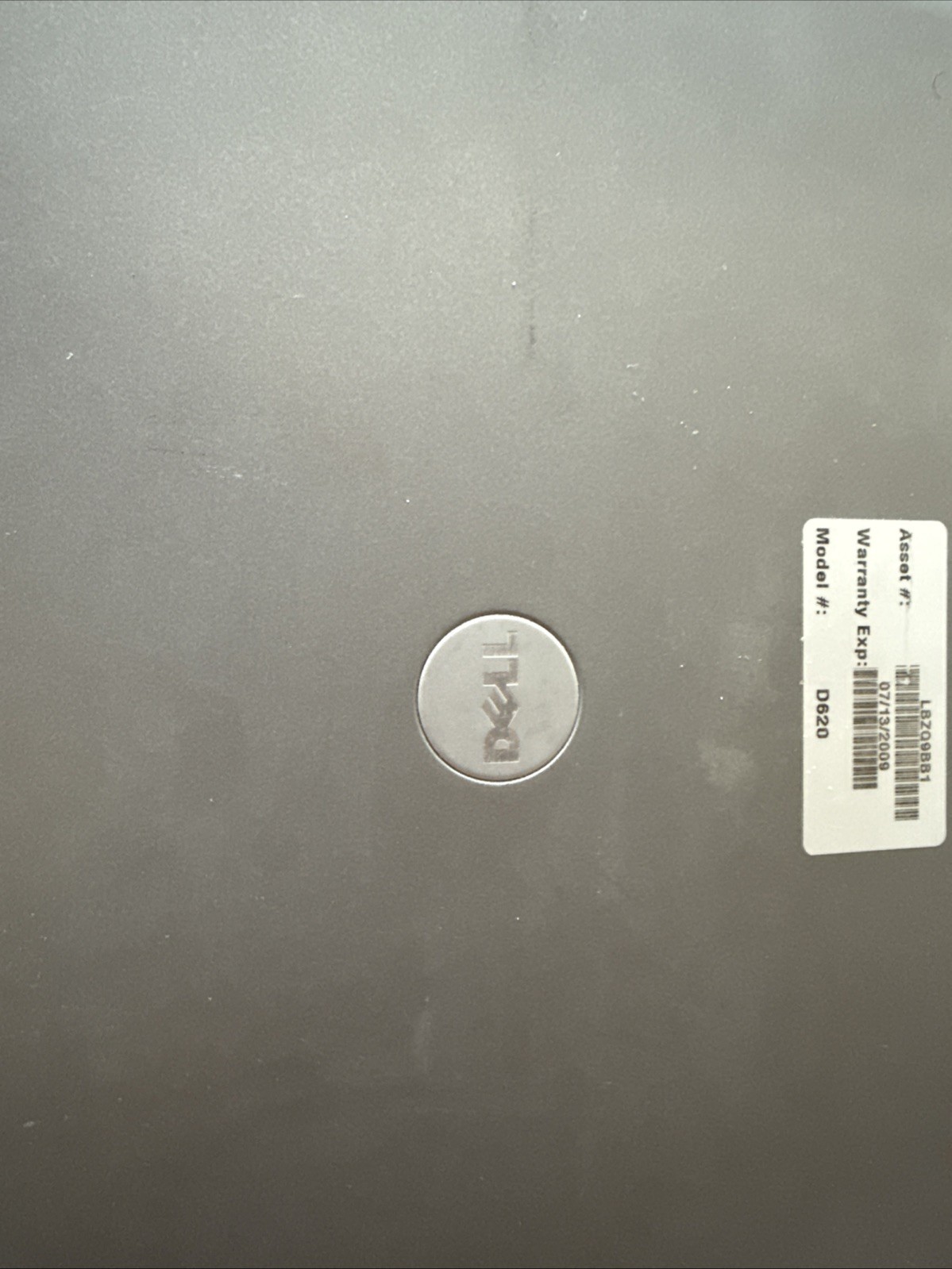 Dell Latitude 14in. (60GB, 1.83GHz, 1GB) Notebook/Laptop – Gray – D620 No Cords