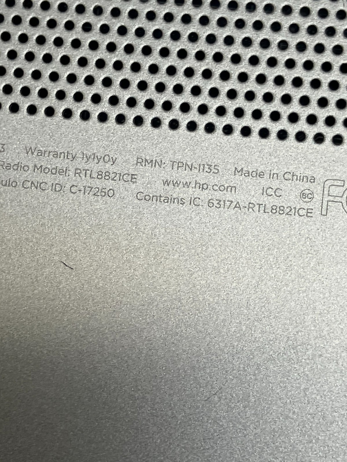HP Notebook 14-dk0053od 14 AMD A4-9125 Dual-Core, Silver, Laptop FOR PARTS