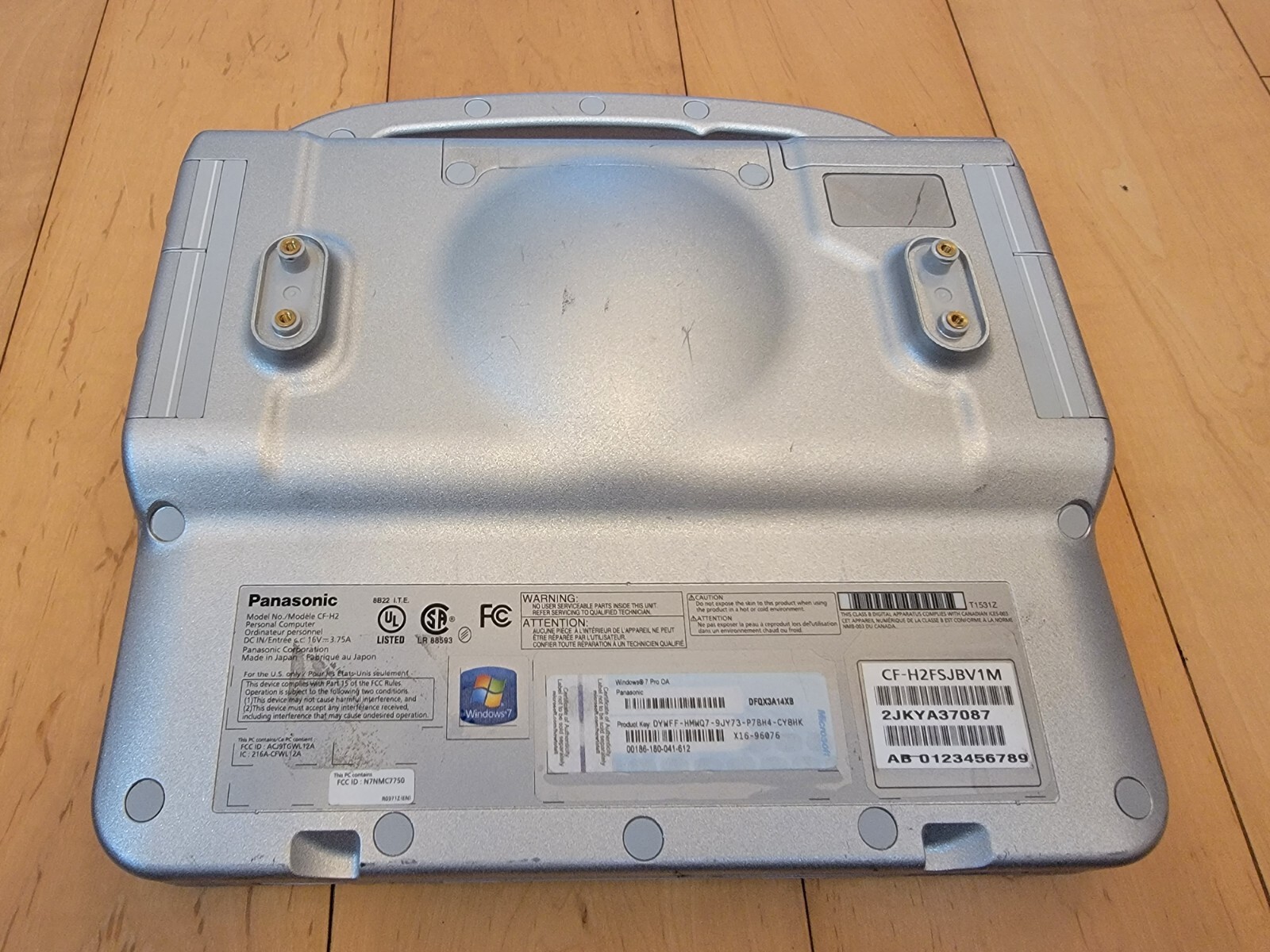 Panasonic CF-H2 Rugged Tablet Computer i5-3427U 4GB 256G WiFi 2 BATTERIES Stylus