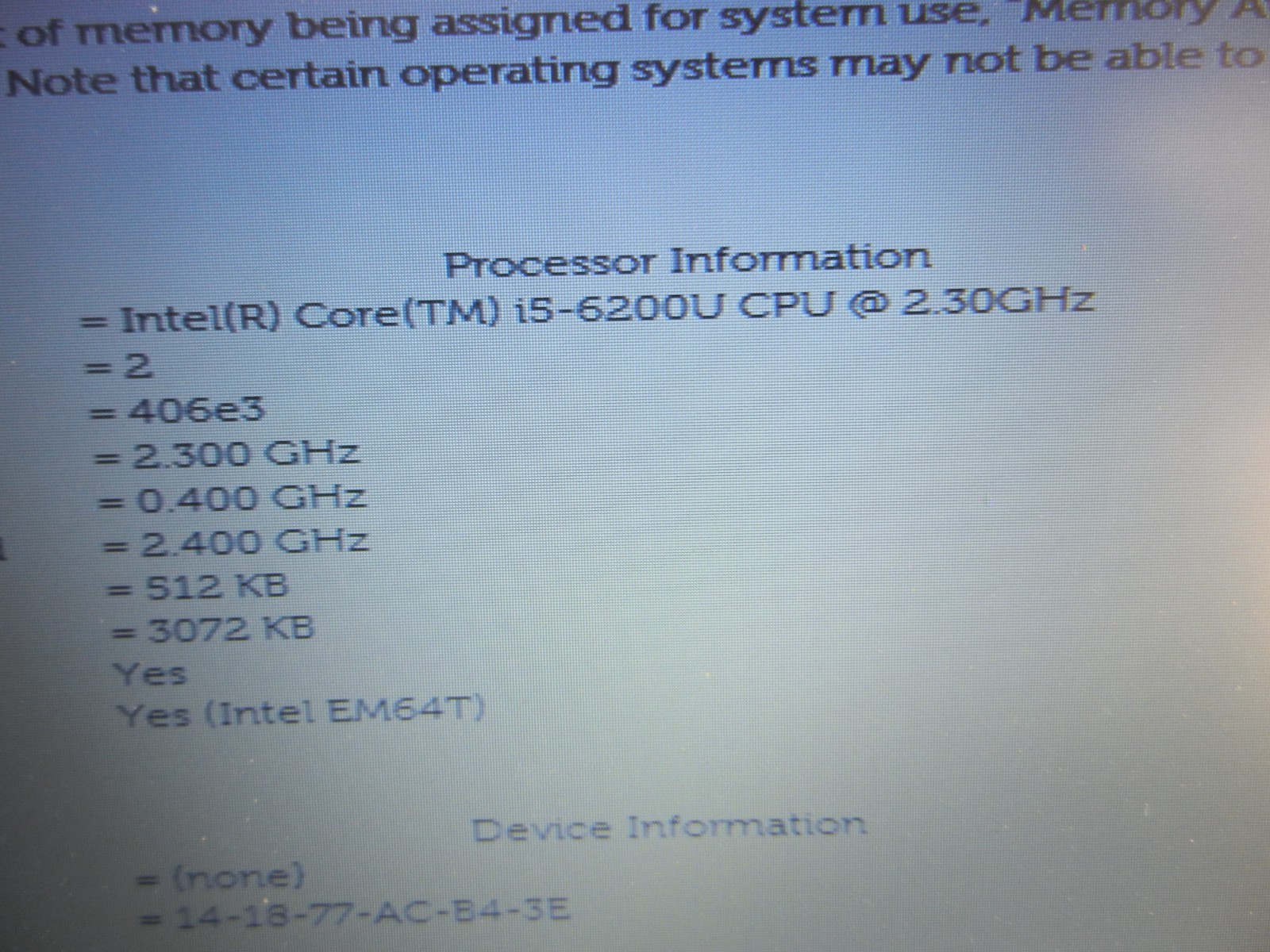Dell Latitude 3570 Laptop Core i5-6200U @ 2.30GHZ / 8GB / NO HDD – BOOTS TO BIOS
