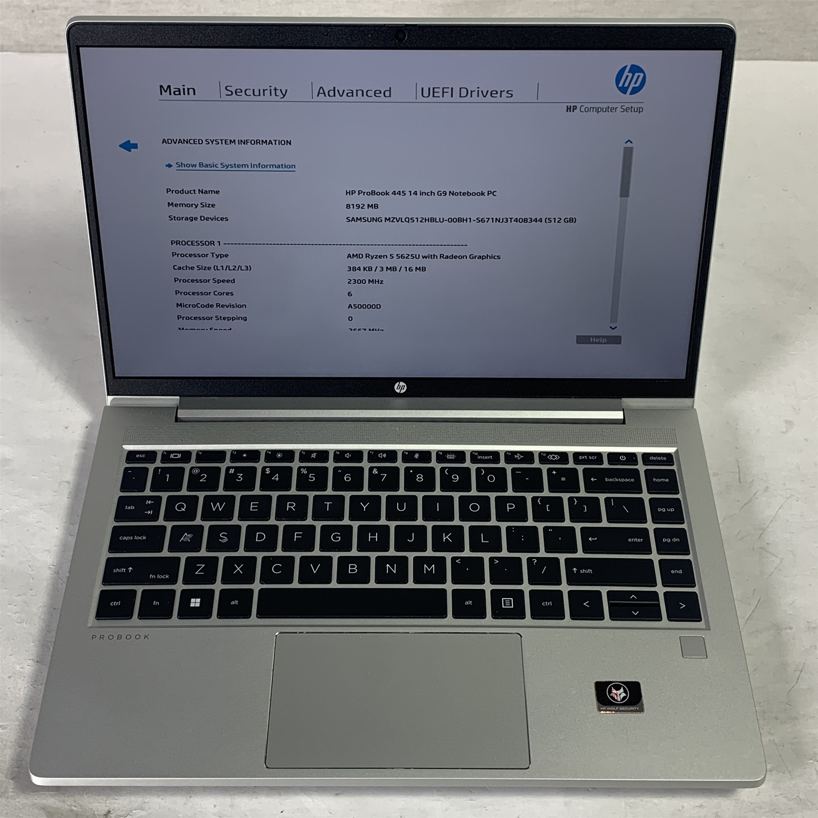 HP ProBook 445 G9 14″ Laptop Ryzen 5 5625U 2.3GHz 8GB 512GB NVMe SSD – Win11