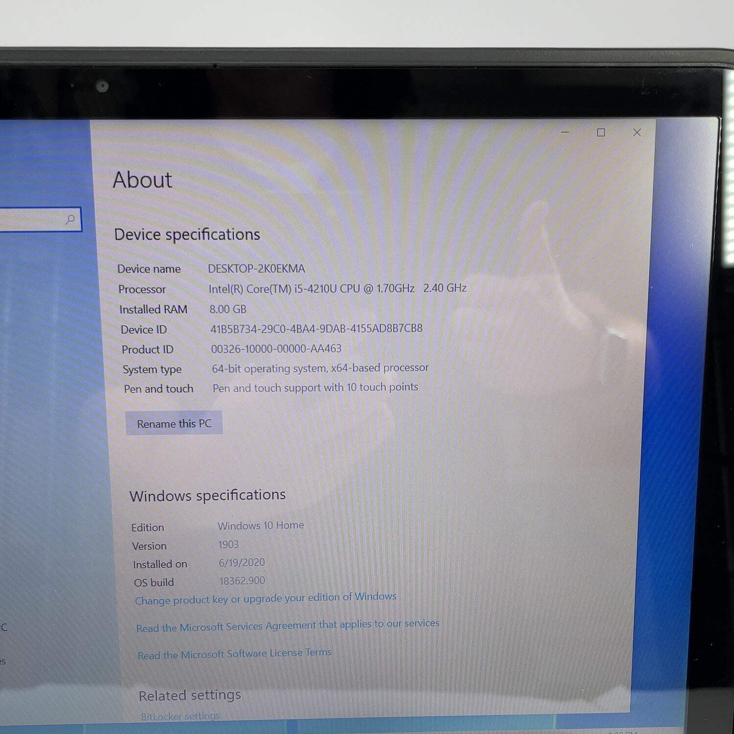 Broken HP Envy x360 15-U010DX 15.6″ i5- 4200U 1.6GHz 8GB RAM 1TB HDD READ