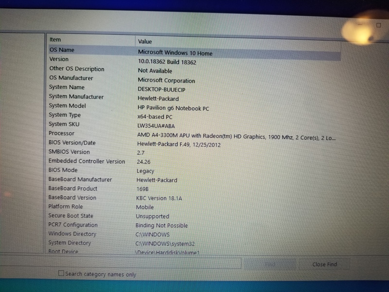 HP Pavilion G6-1B59WM AMD A4-3300M 1.9GHz 4 GB (Flowers) PLEASE READ