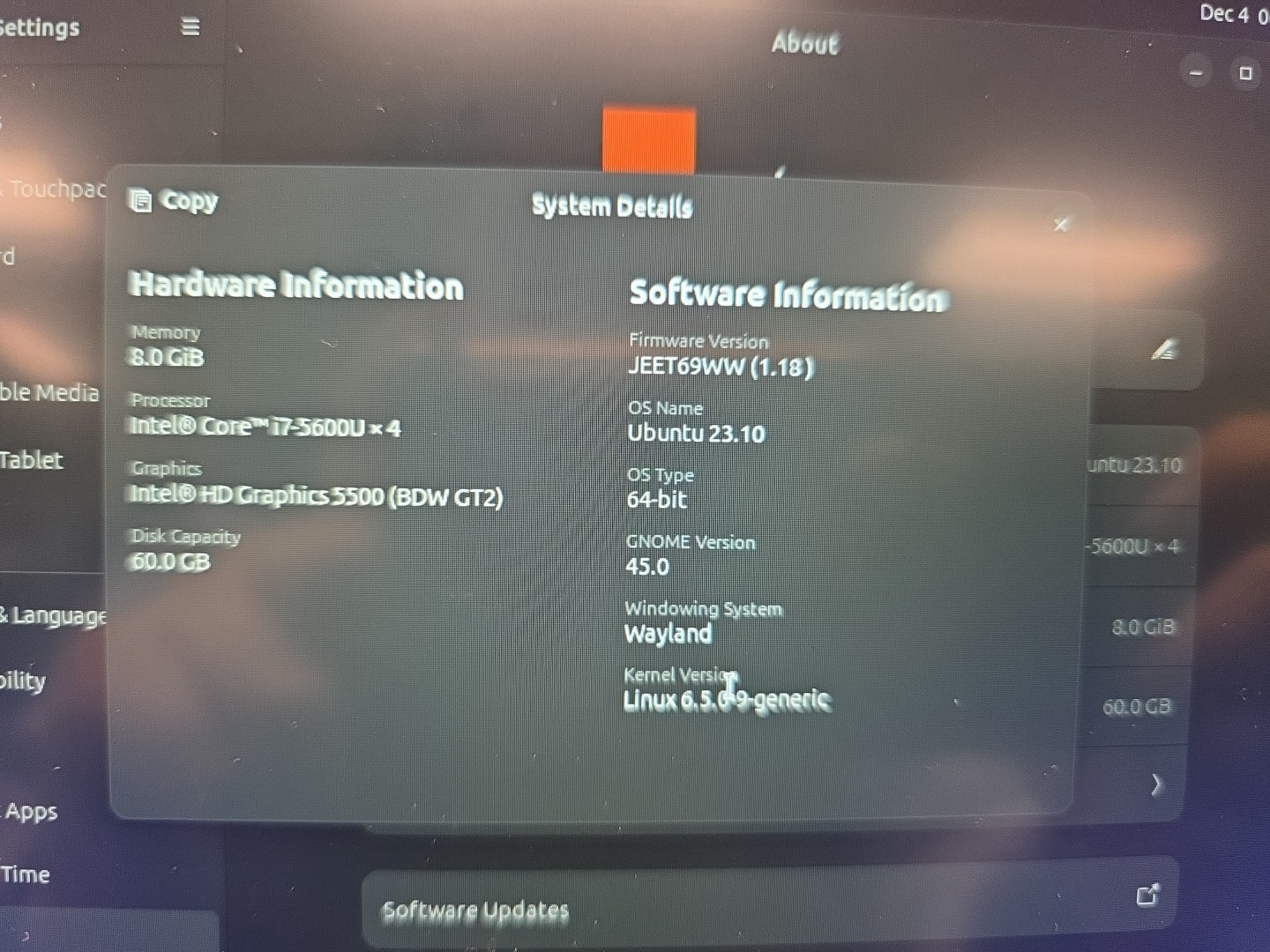 Lenovo ThinkPad Yoga 12|8GB RAM|60GB HDD| Intel Core i7-5600U| BIOS LOCKED