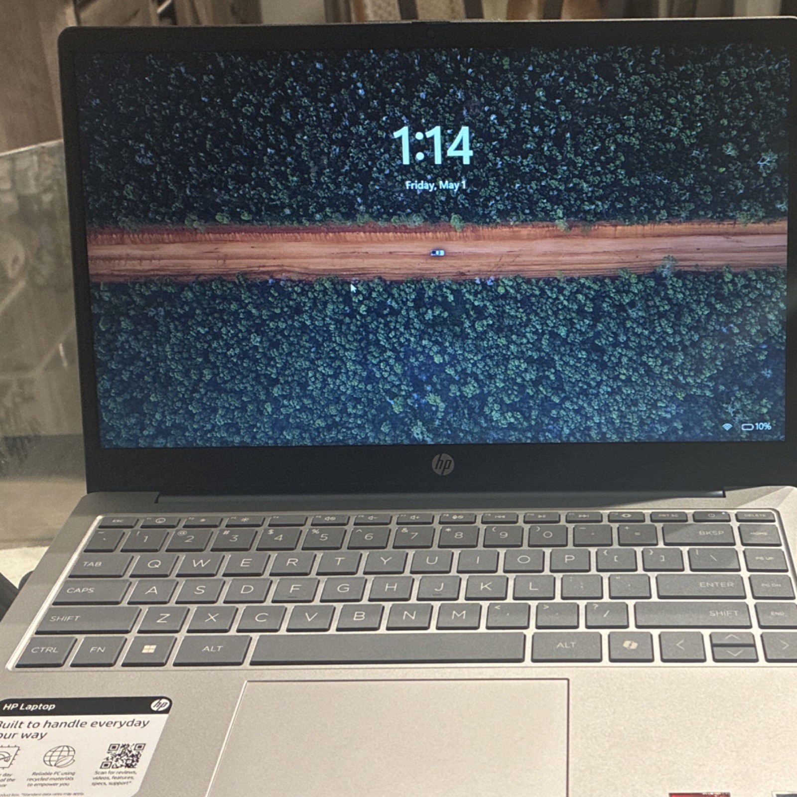 HP Silver Notebook 14″ AMD Athlon 4GB RAM Windows 11 Radeon Graphics Open Box