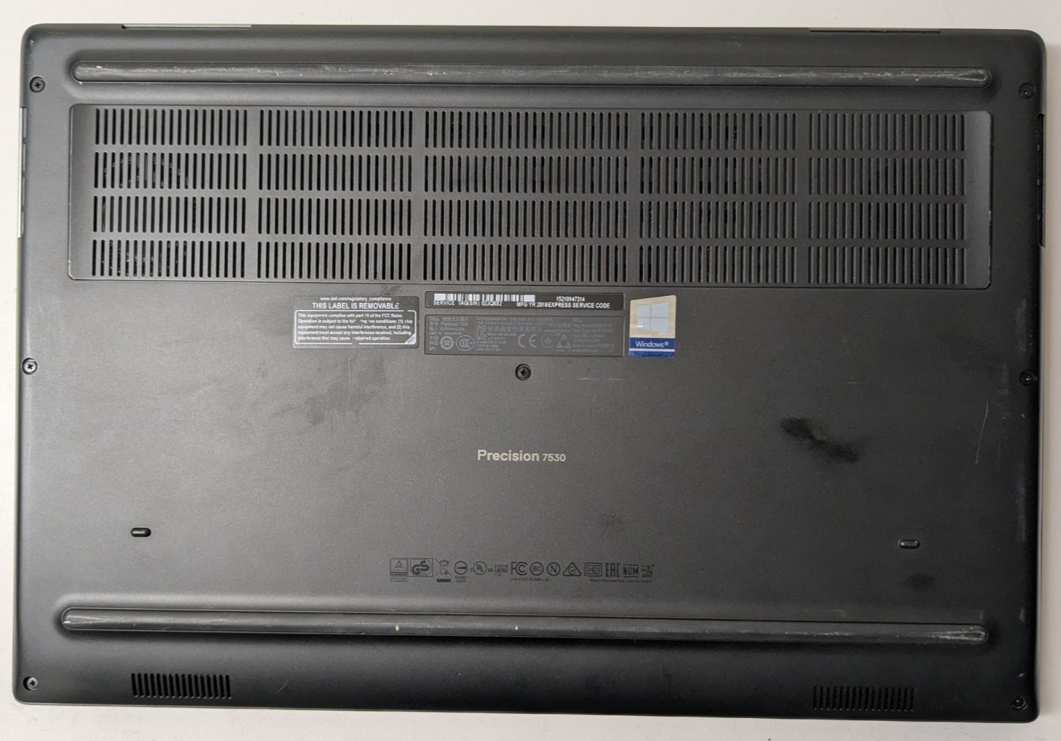 Dell Precision 7530 15.6″ i7-8750H 2.20GHz 16GB 512GB SSD W11P 6ZJQ8S2