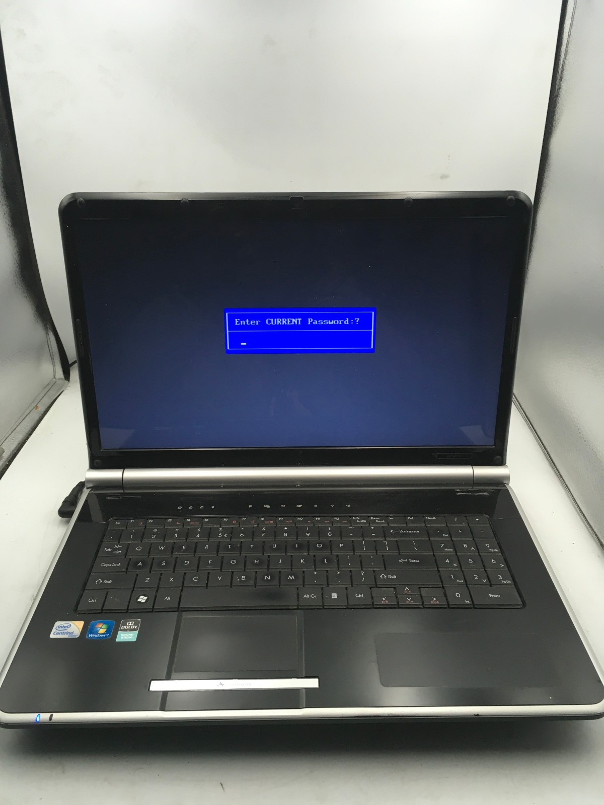 GATEWAY NV7802U – FOR PARTS/BIOS LOCK – INTEL 2 DUO T6600 – NO RAM -READ DESC-BB
