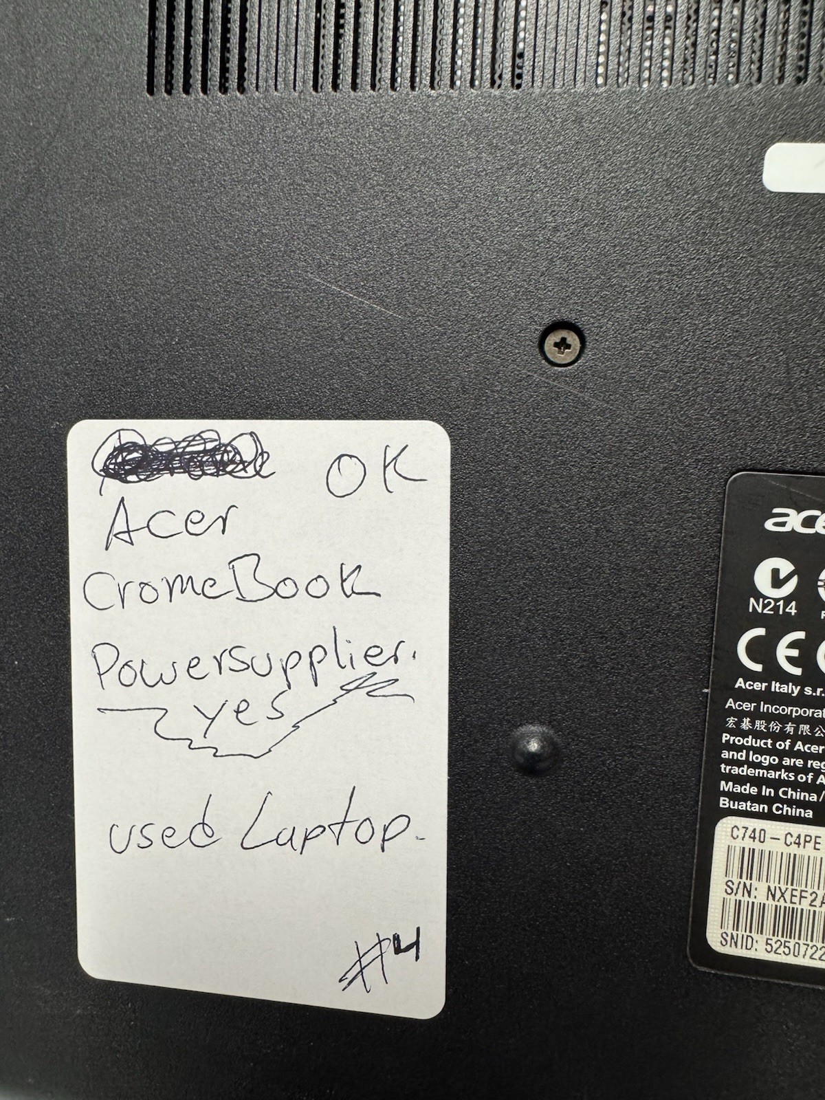 Acer Chromebook C740 11.6” ChromeOS Tested Turn On