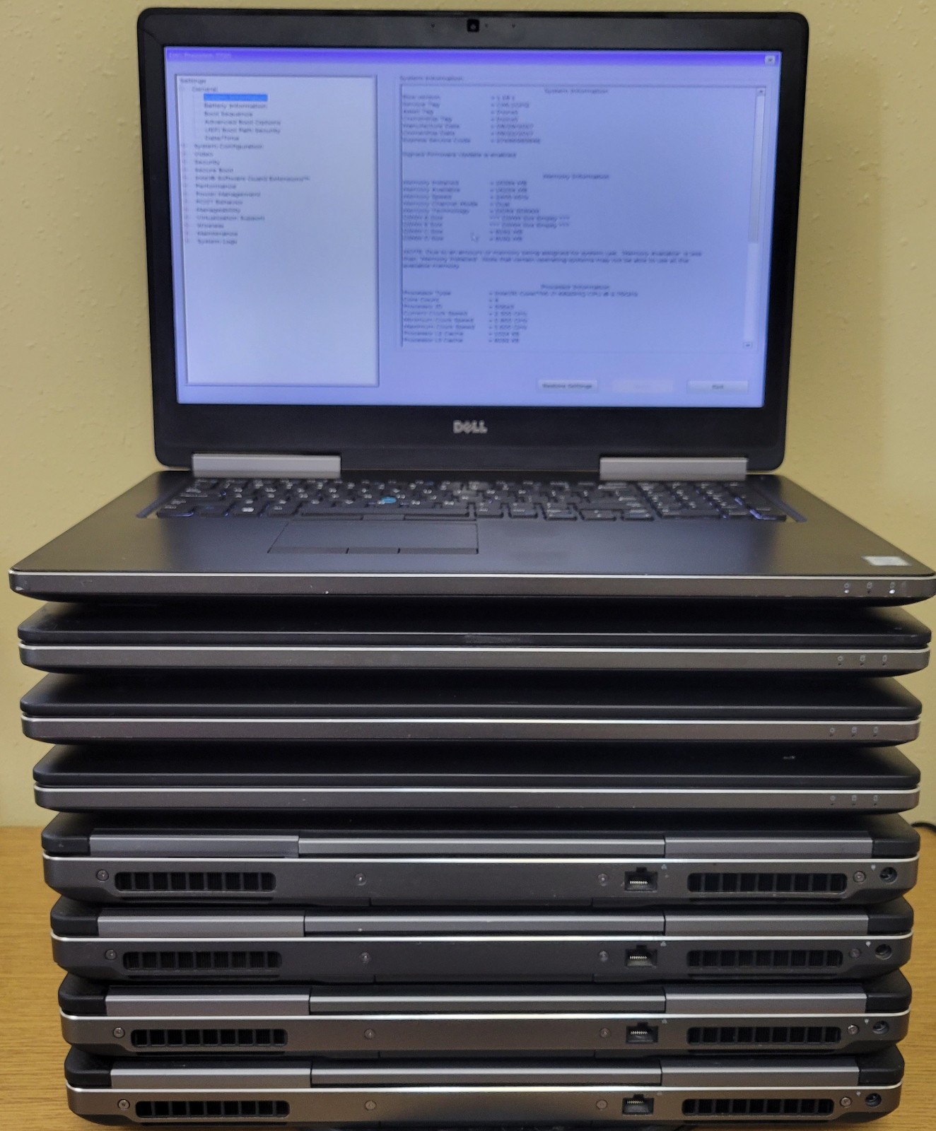 (Lot of 8)Dell Precision 7720 i5/i7-6th Gen 2.3/2.7GHz 16GB P3000/4000 No OS/SSD