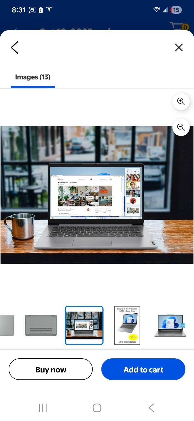 Lenovo IdeaPad 1i 14″ HD Laptop, Celeron N4500, 4GB RAM, 128GB eMMC, Win 11 S