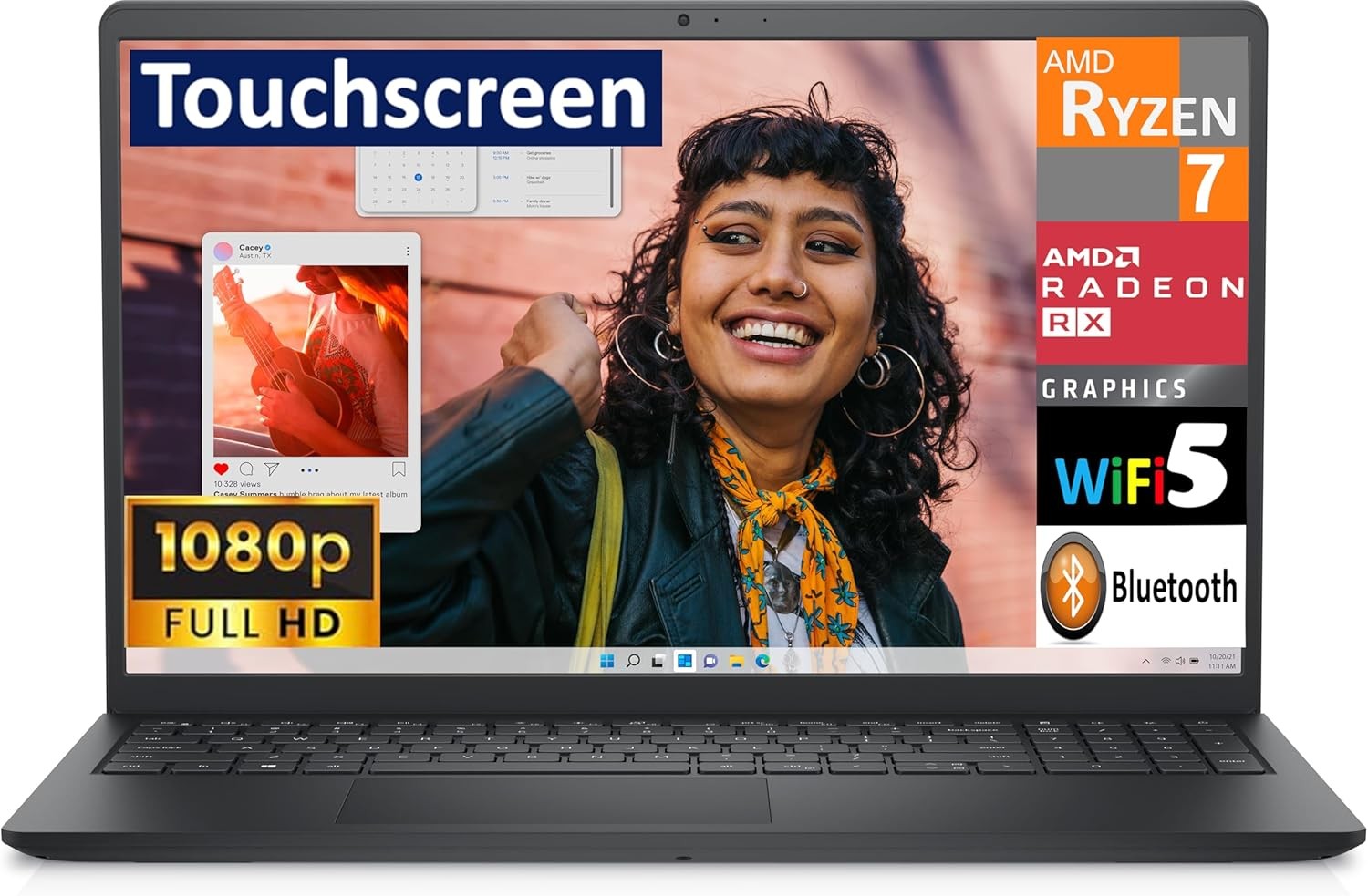 🎉Dell Inspiron Laptop 15.6″ FHD Touch Backlit AMD Ryzen 7 UPTO 64GB RAM 2TB SSD