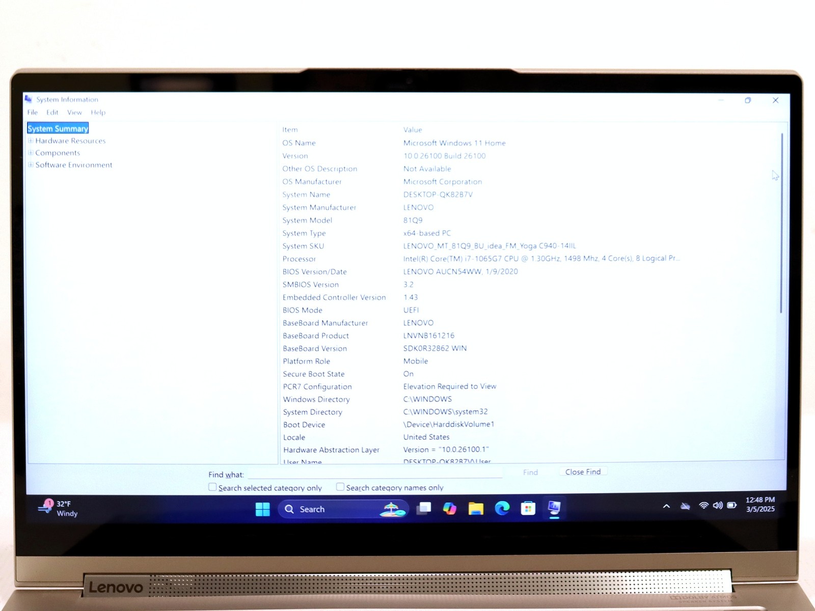 Lenovo Yoga C940 14″ 2-in-1 Core i7-1065G7 16GB 256GB NVMe W11H – AS IS Cracked