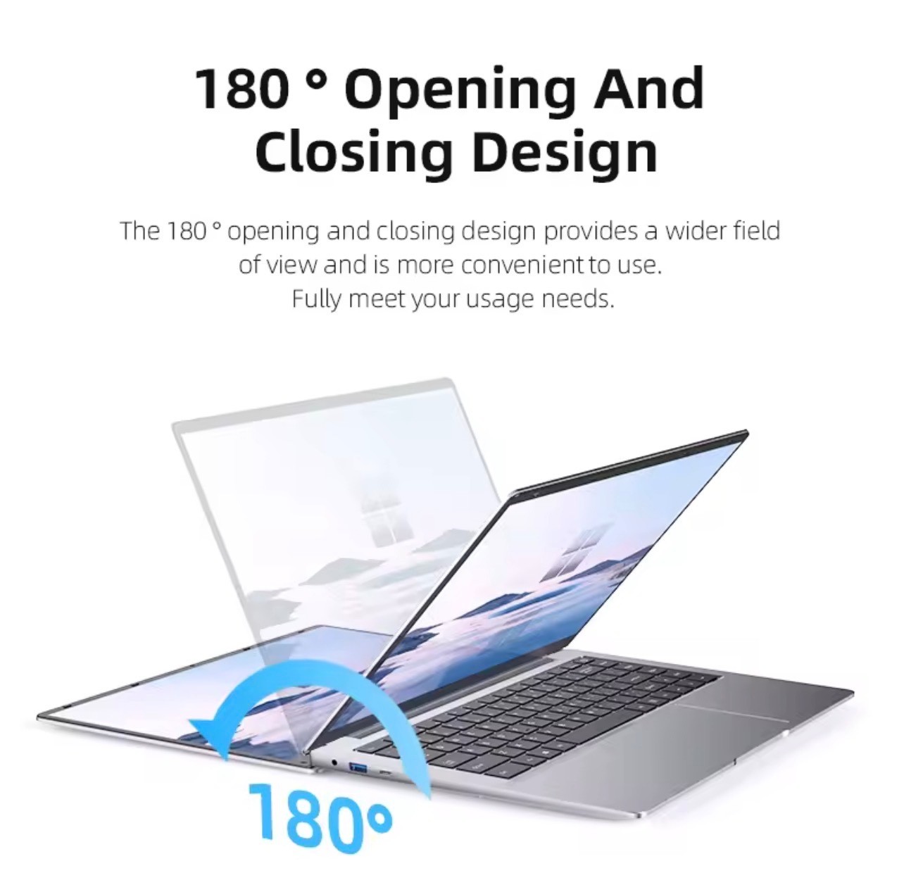 14.1″ Windows 11 Pro Laptop 12GB RAM 1TB/2TB SSD 1080P Slim Notebook PC