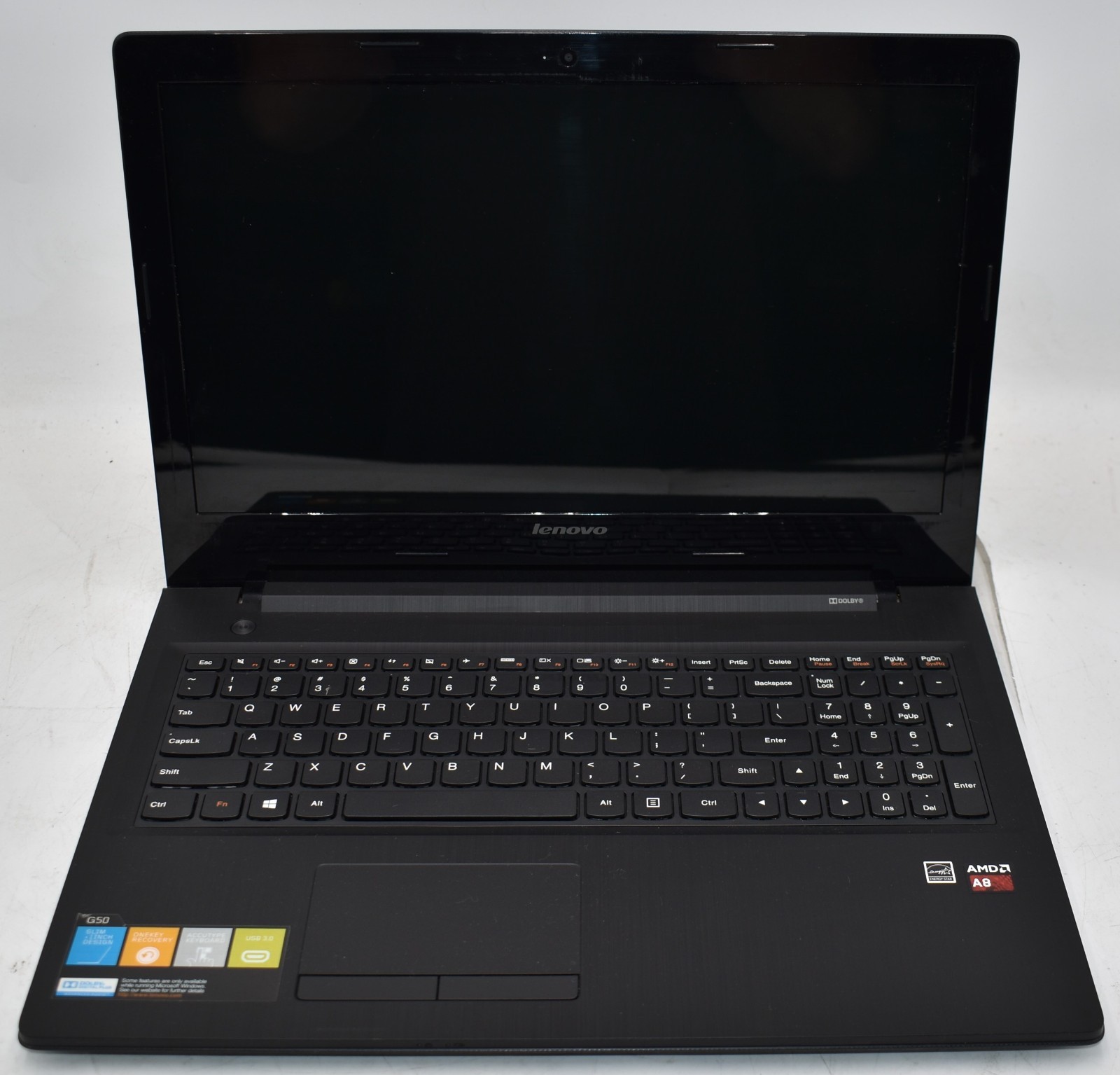 15.6″ Lenovo G50-45 80E3 Laptop AMD A8-6410 2.00GHz 6GB RAM 128GB SSD Win 10 Pro