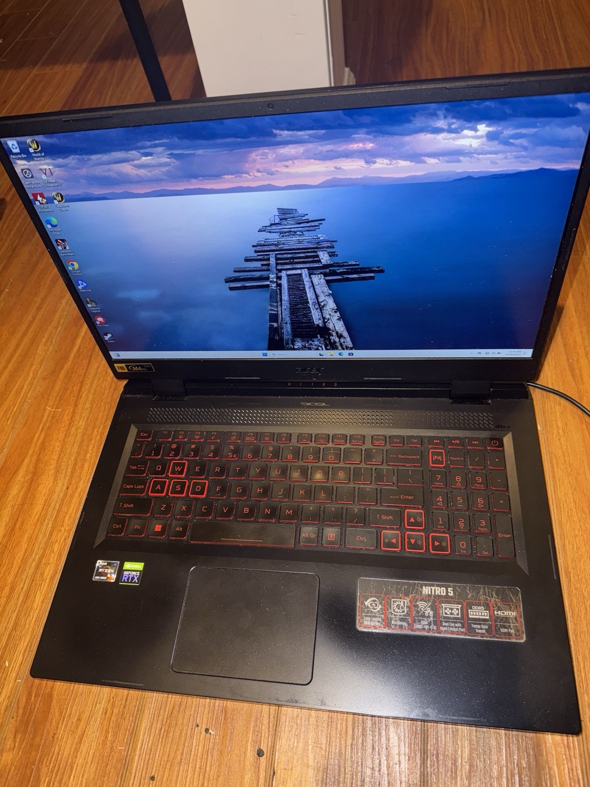 Acer Nitro 5 AN517-42 17.3″ (2TB SSD, AMD 8 core, 64 GB RAM, NVIDIA 3050 Ti USED