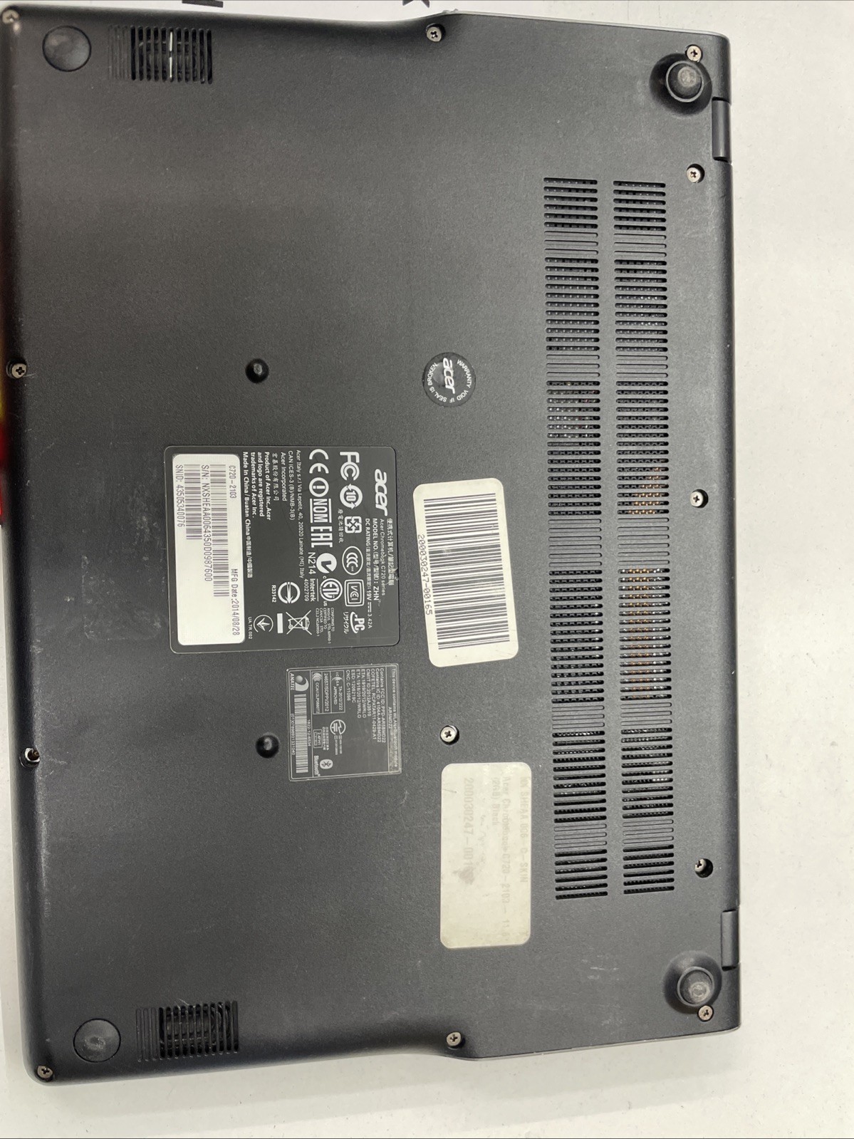 Acer ZHN Chromebook C720 Series 11.6″ Laptop Celeron Gray w/ Power Charger