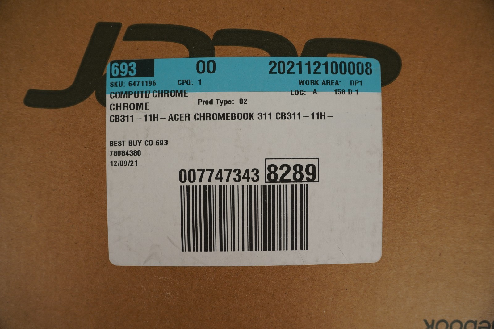 Acer Chromebook 311 11.6″ 32 GB, Cortex A73, 2 GHz, 4 GB Silver security – 2030